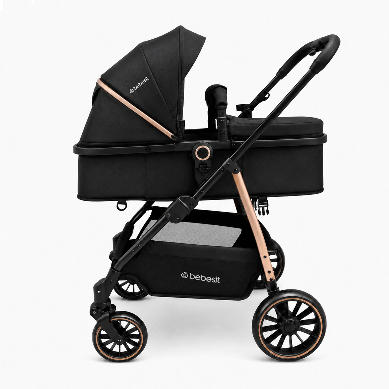 Travel System Aureo Isofix Gold Negro Bebesit