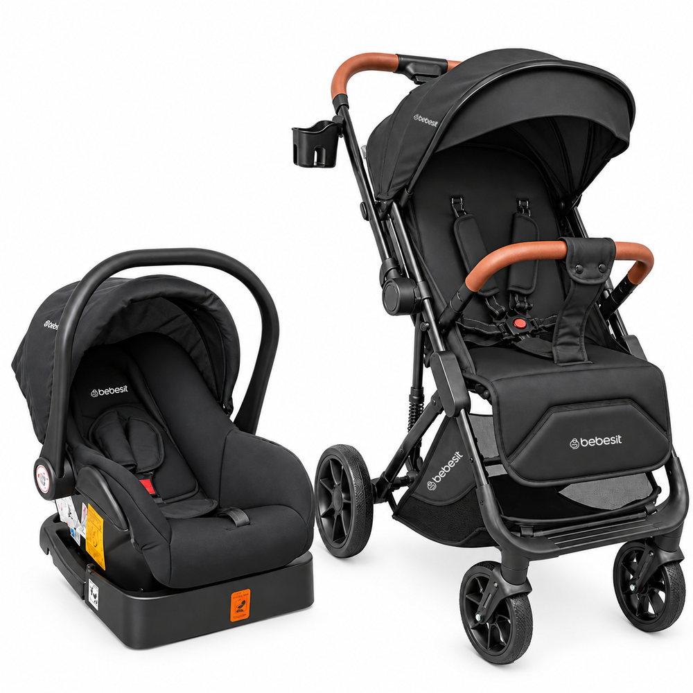 Coche Travel System Safetrip Negro