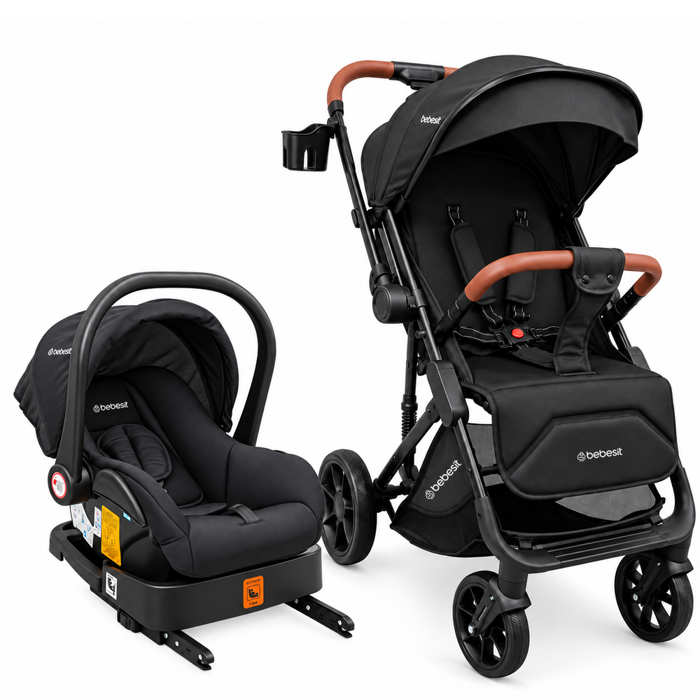 Coche Travel System Safetrip Isofix Negro