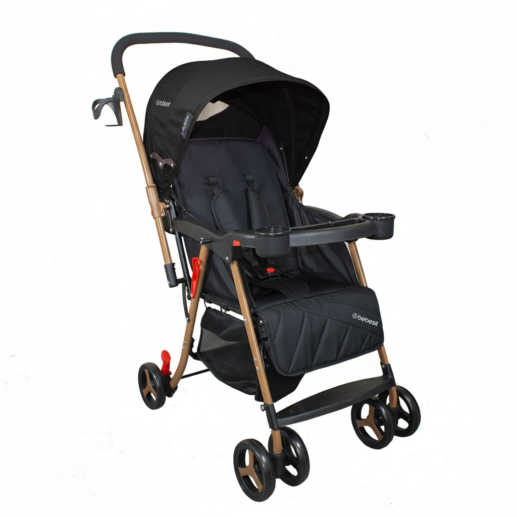 Coche Paseo Twister Gold Negro