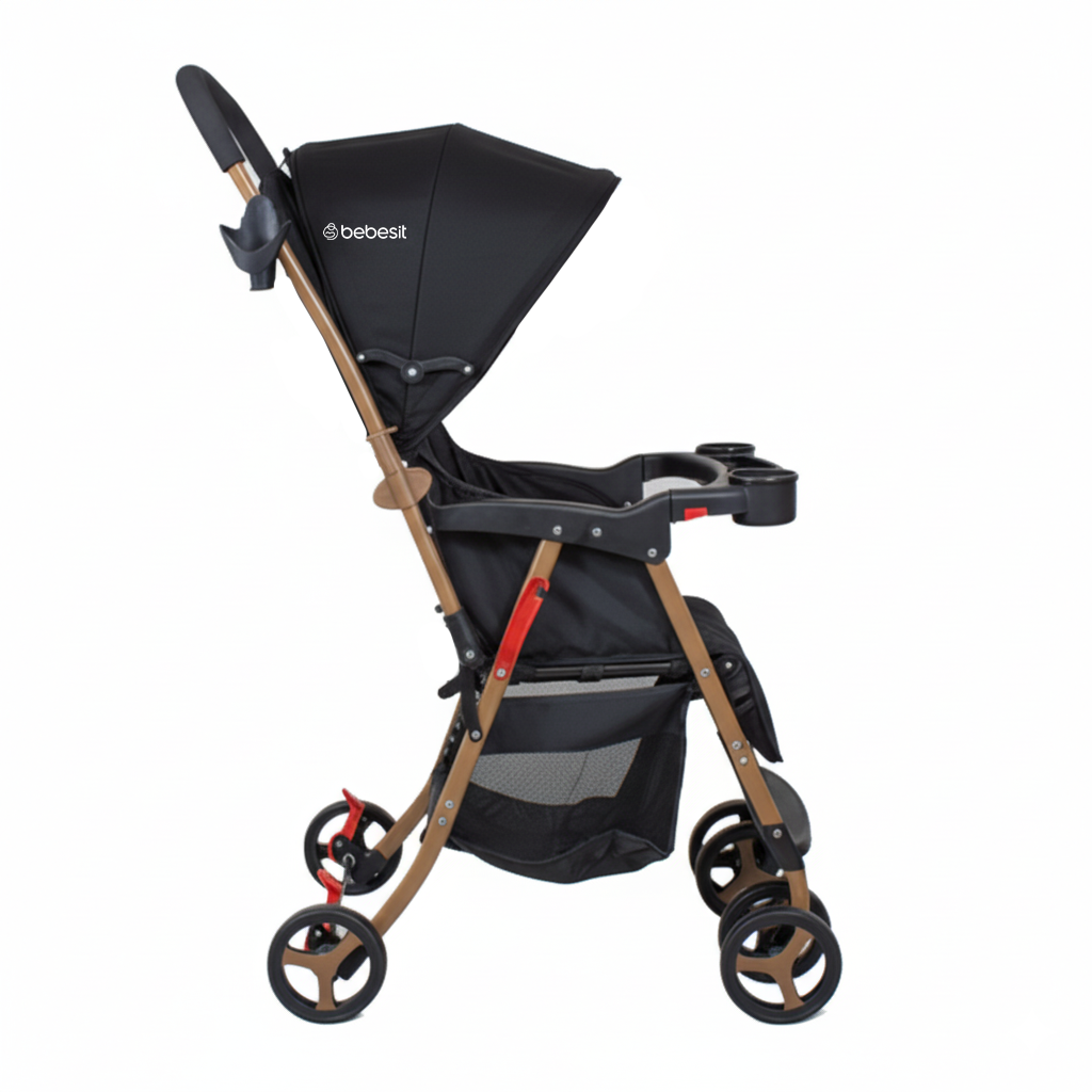 Coche Paseo Twister Gold Negro