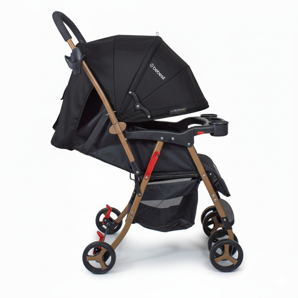Coche Paseo Twister Gold Negro