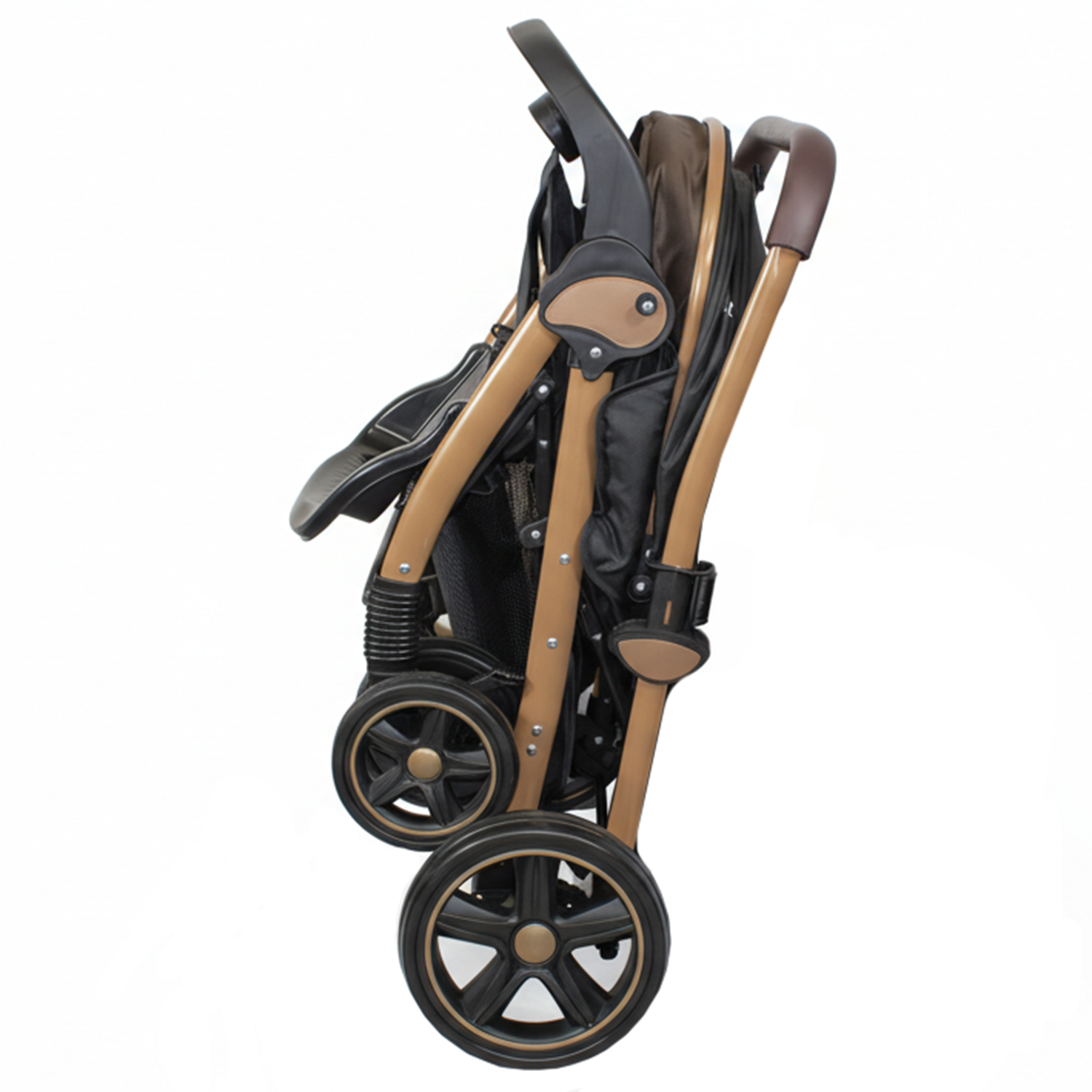 Coche Cuna Paseo Comfy Negro Gold