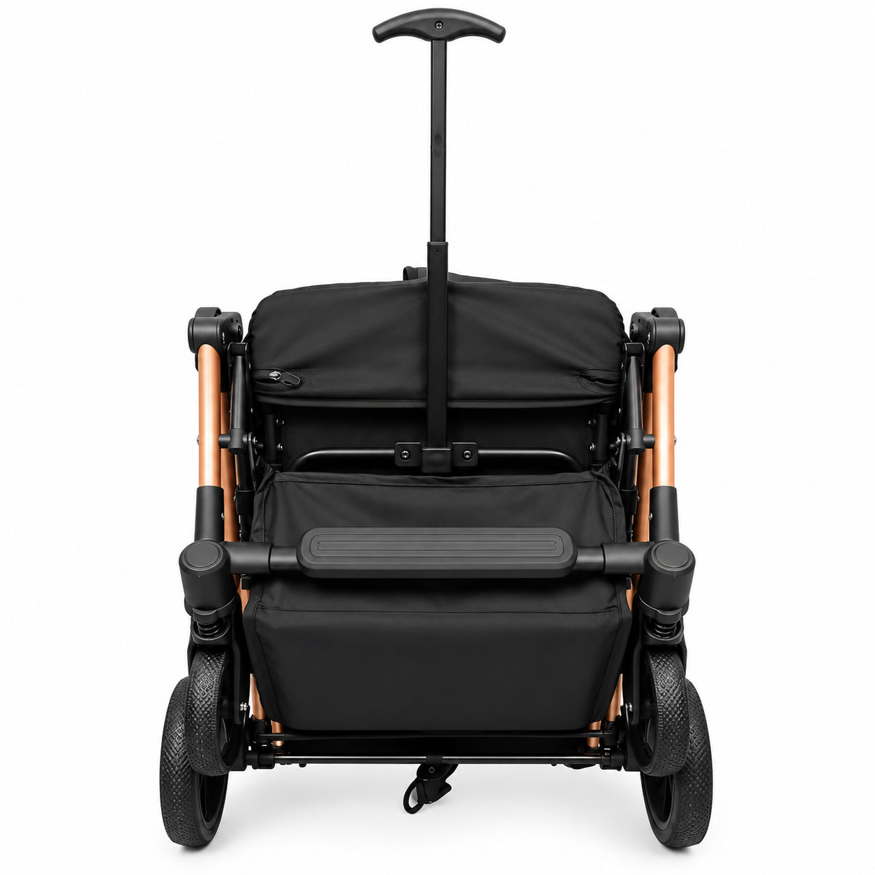 Coche Paseo Maleta Compacto ZIP Negro Dorado