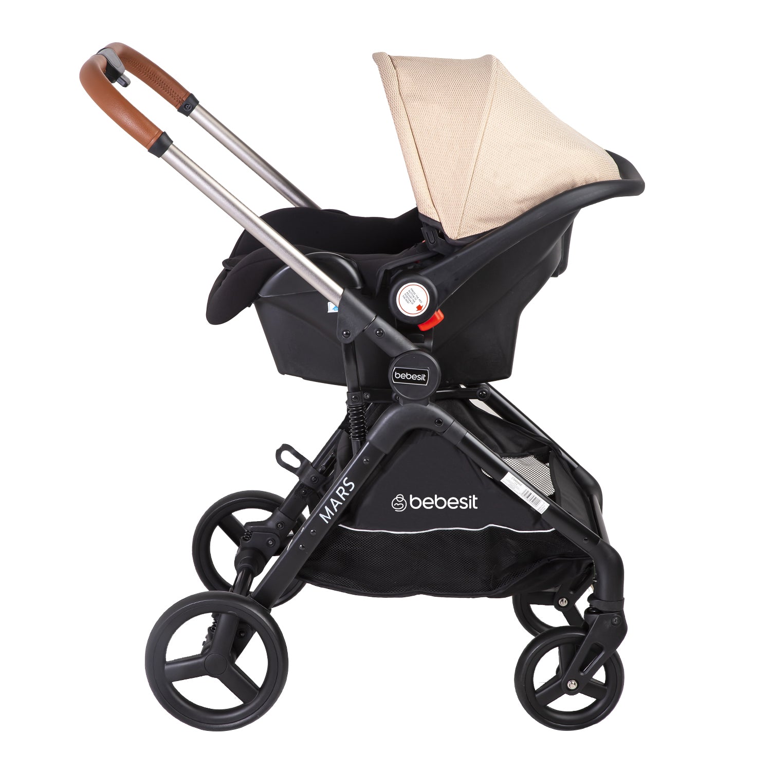 Coche Cuna travel system Mars LX Beige