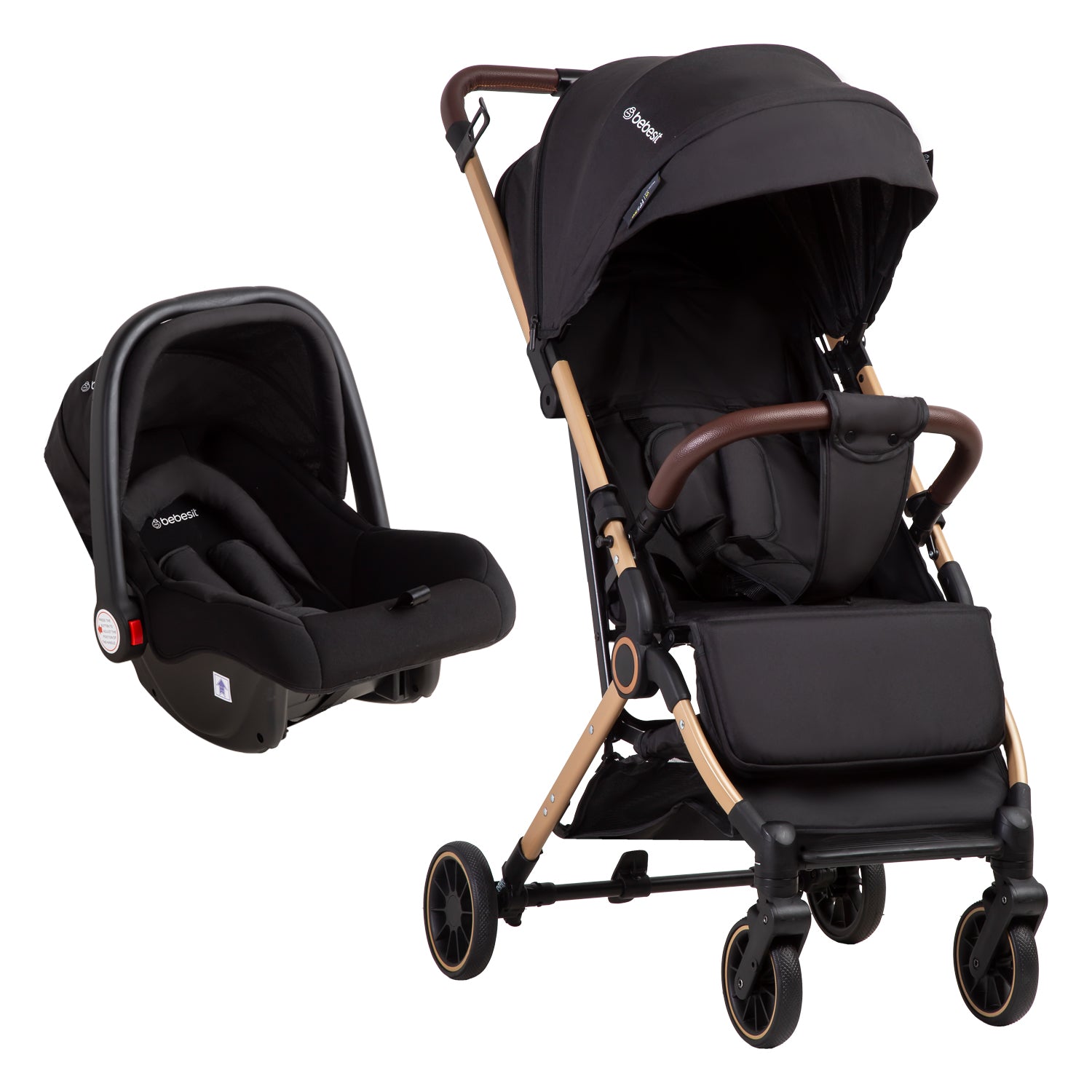 Coche Maleta Compacto Travel System Soho Negro