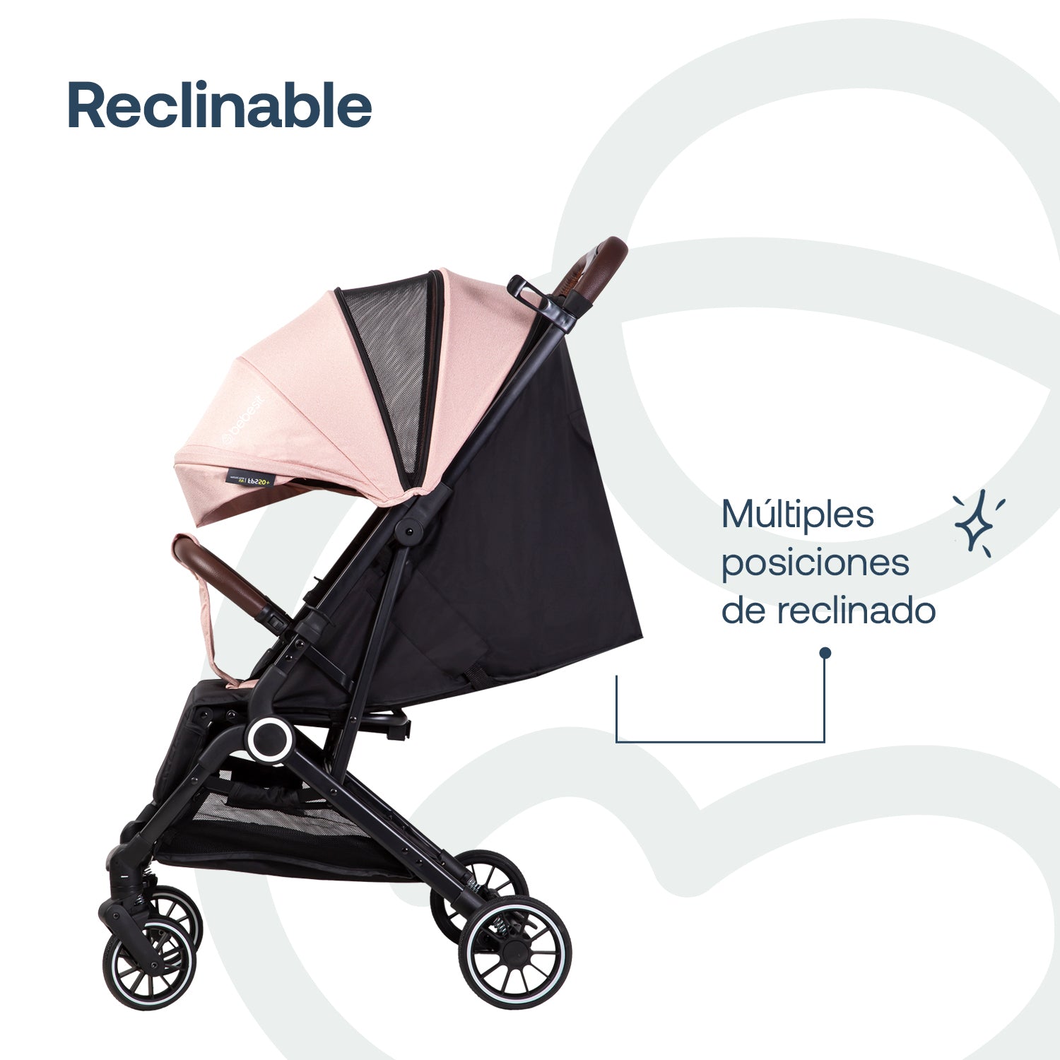 Coche Cuna Travel System Soho Rosa