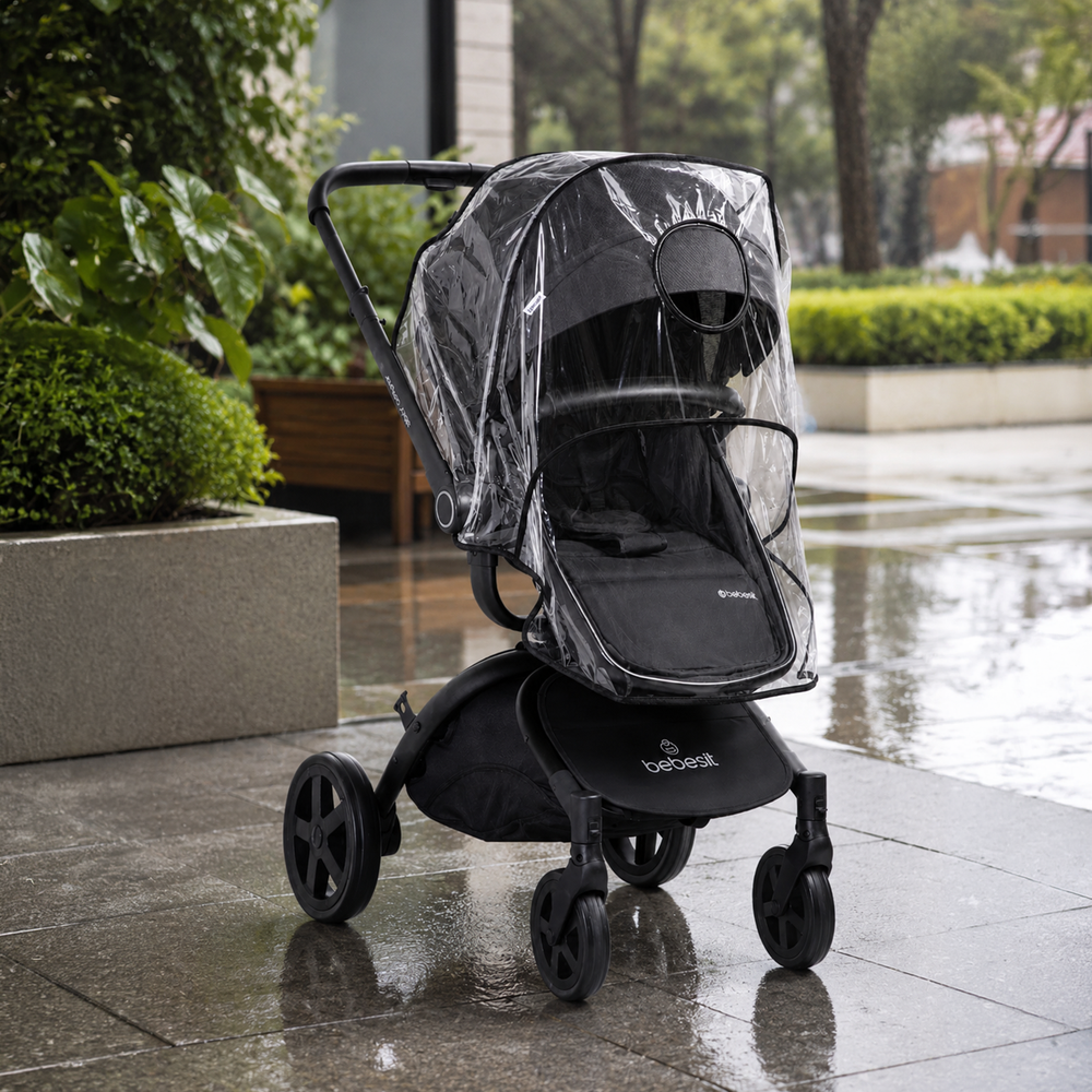 Cobertor de Lluvia Transparente Universal para Coche Bebesit