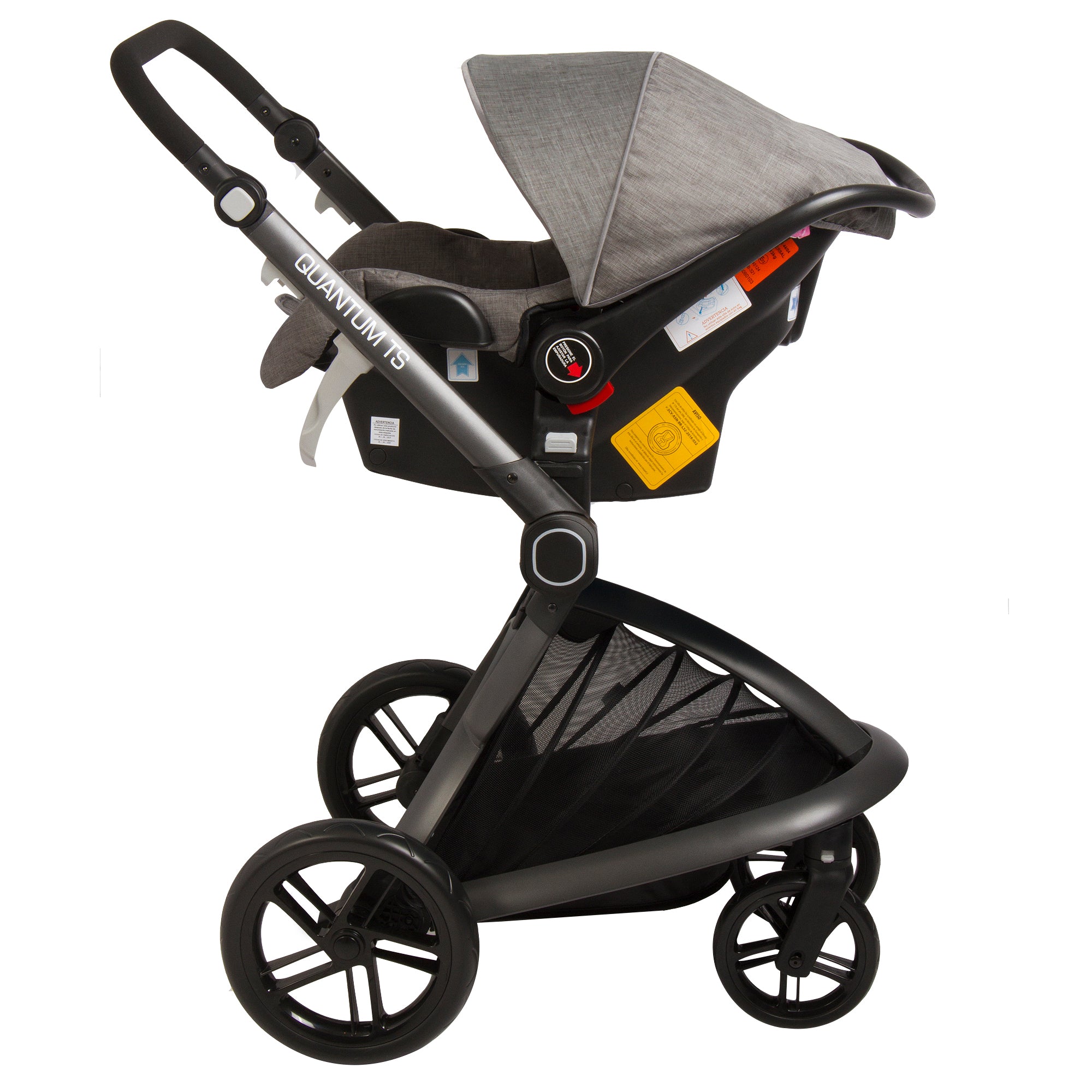 Coche Cuna travel system Quantum Gris