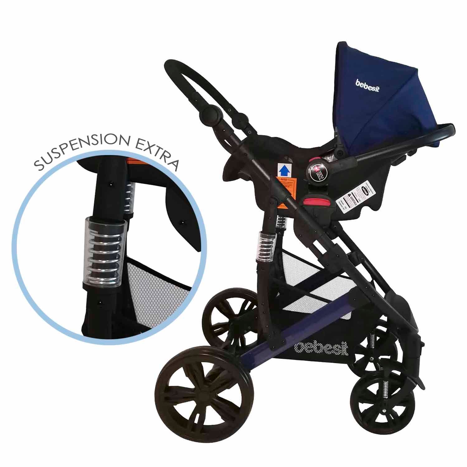 Coche Cuna travel system Quest Azul