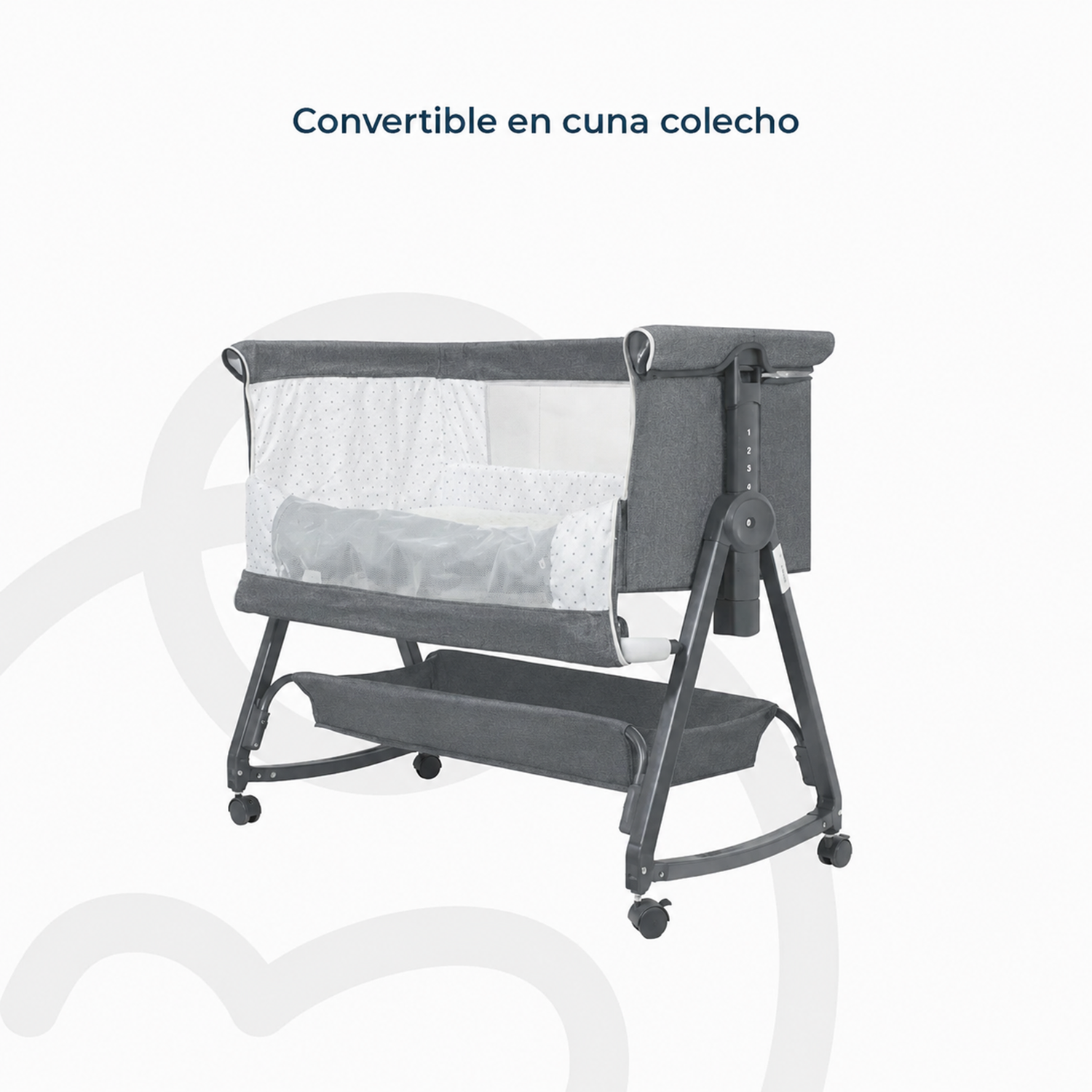 Cuna Colecho Cloud Gris Oscuro