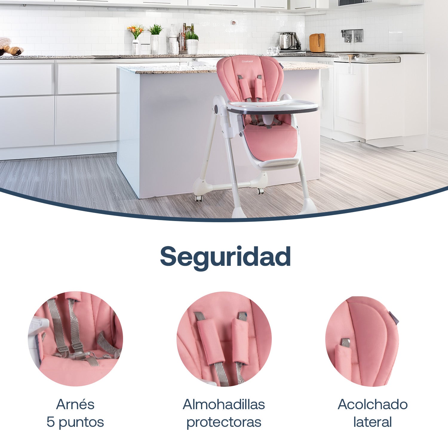 Silla de Comer EasyFeed Rosado