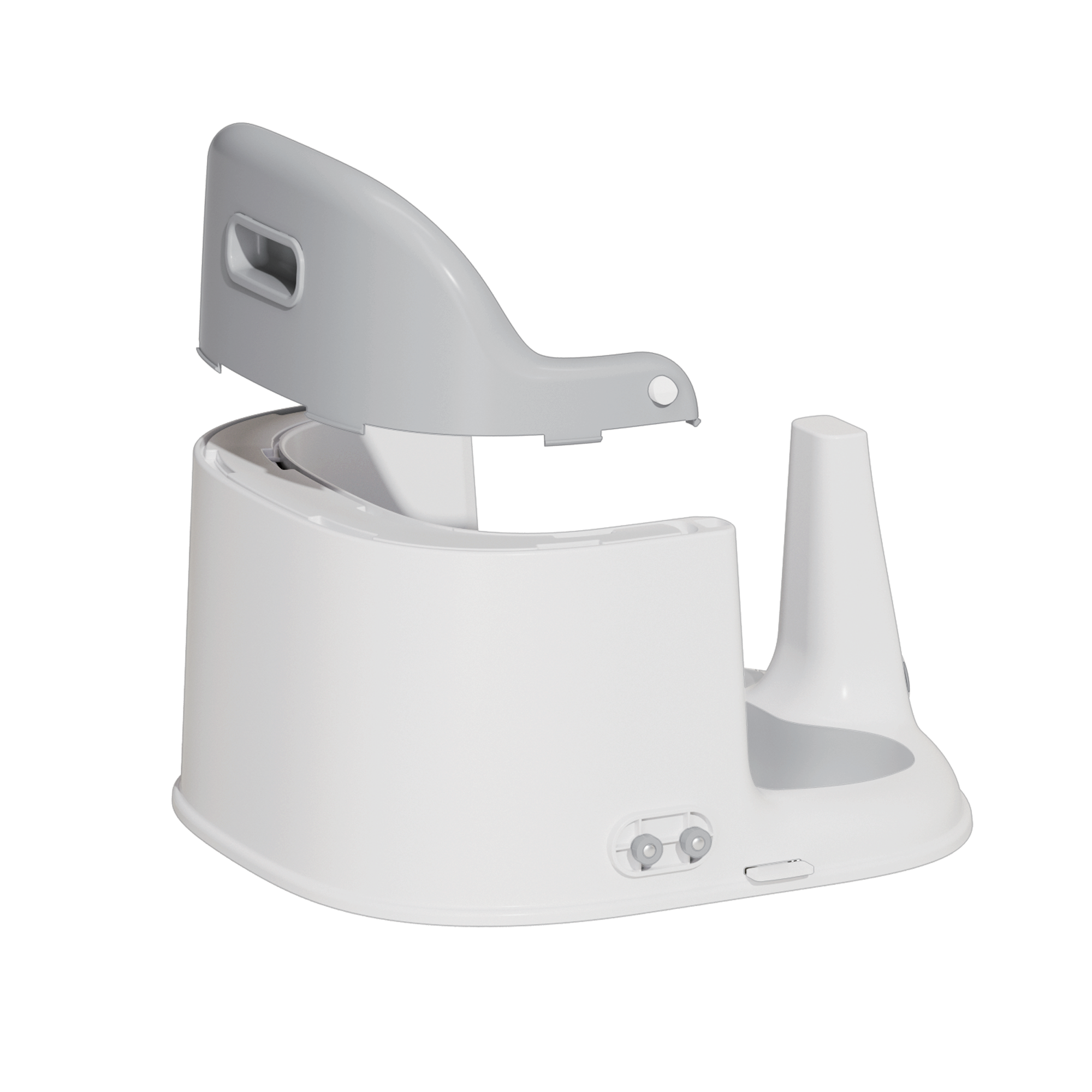 Silla de comer 2 en 1 Booster Gris