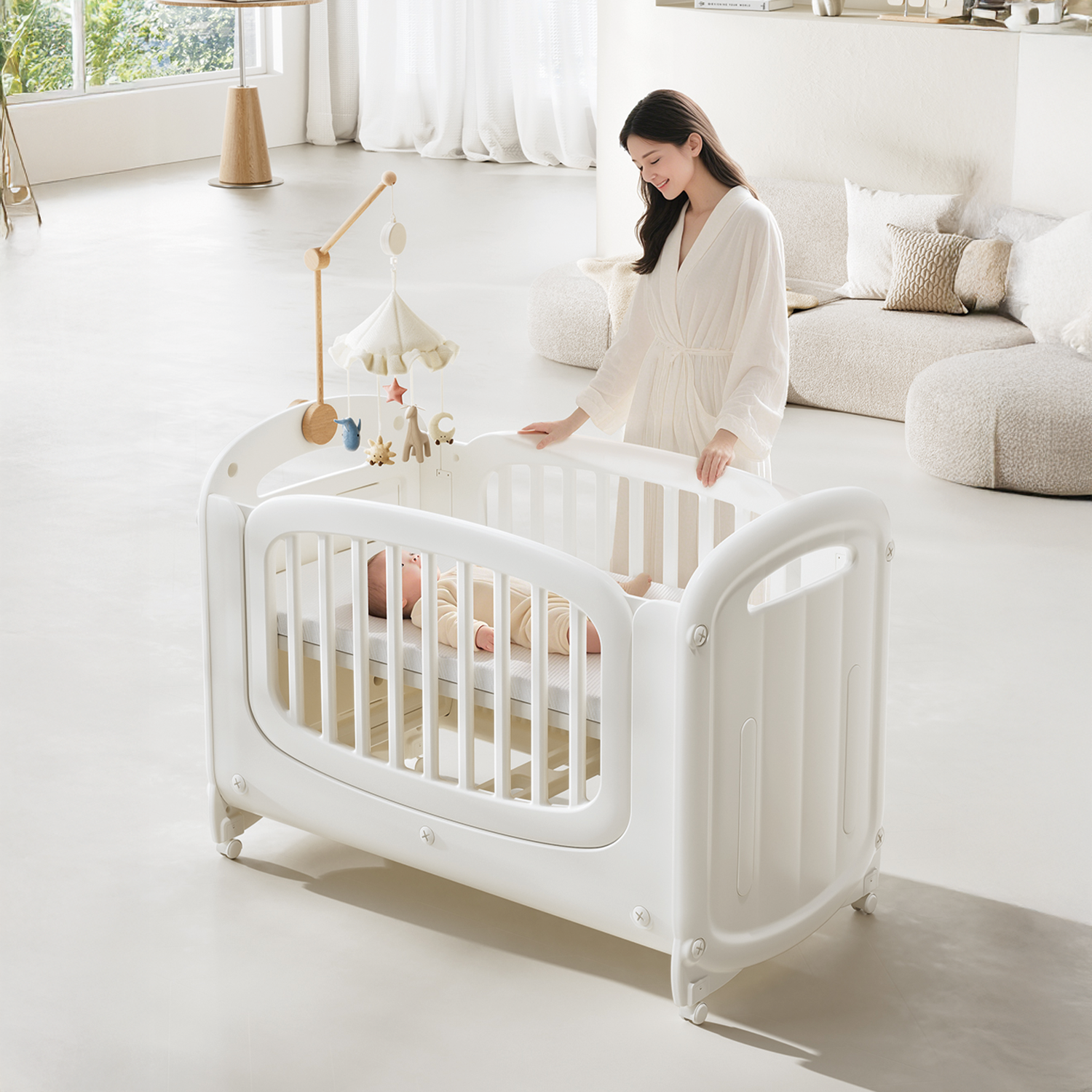 Cuna Corral Space Montessori para Bebés y Niños