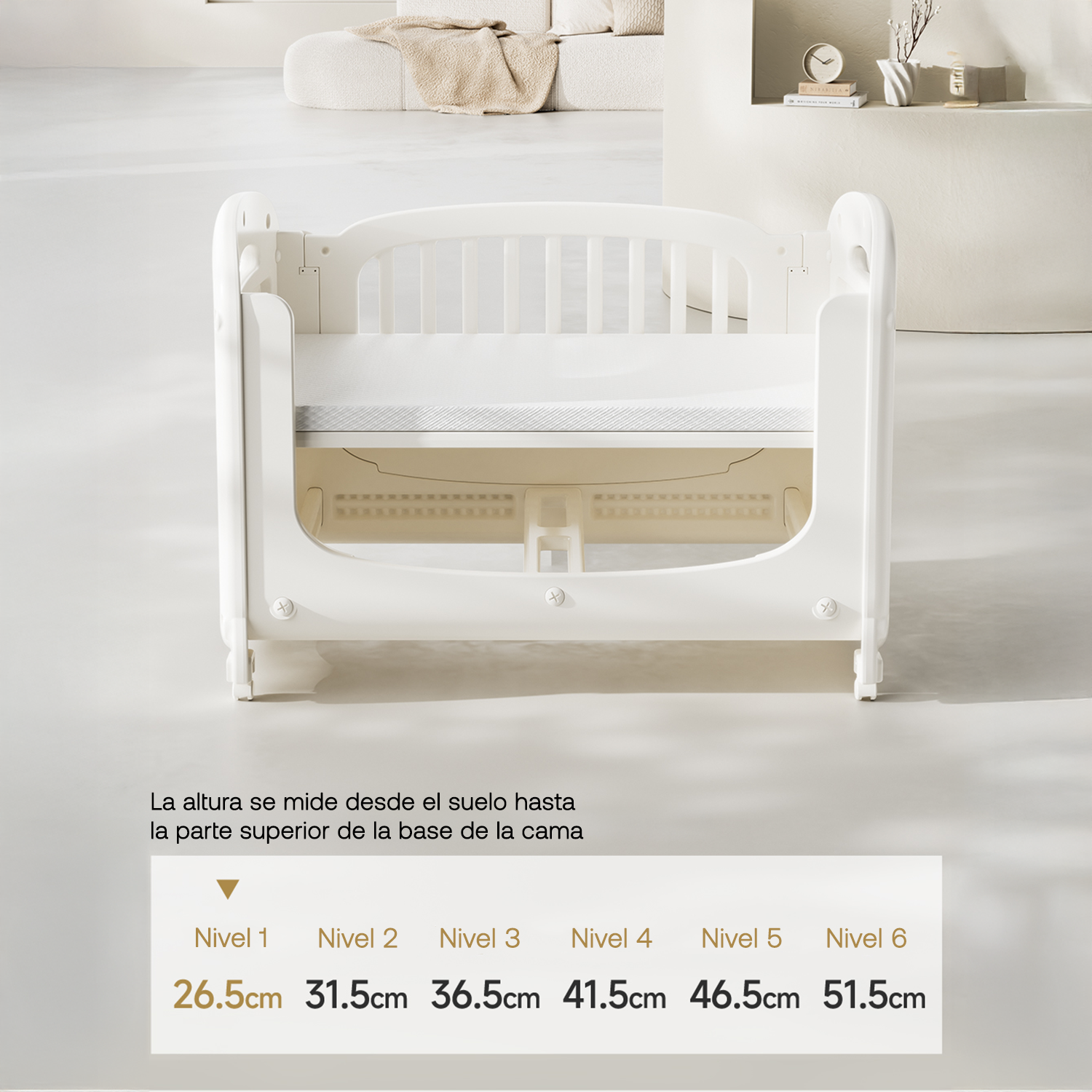 Cuna Corral Space Montessori para Bebés y Niños