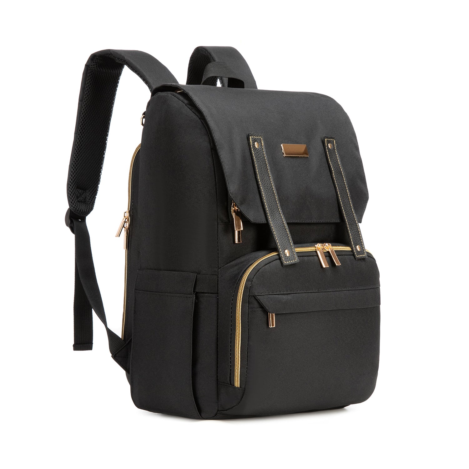 Mochila Maternal Premium Black Gold