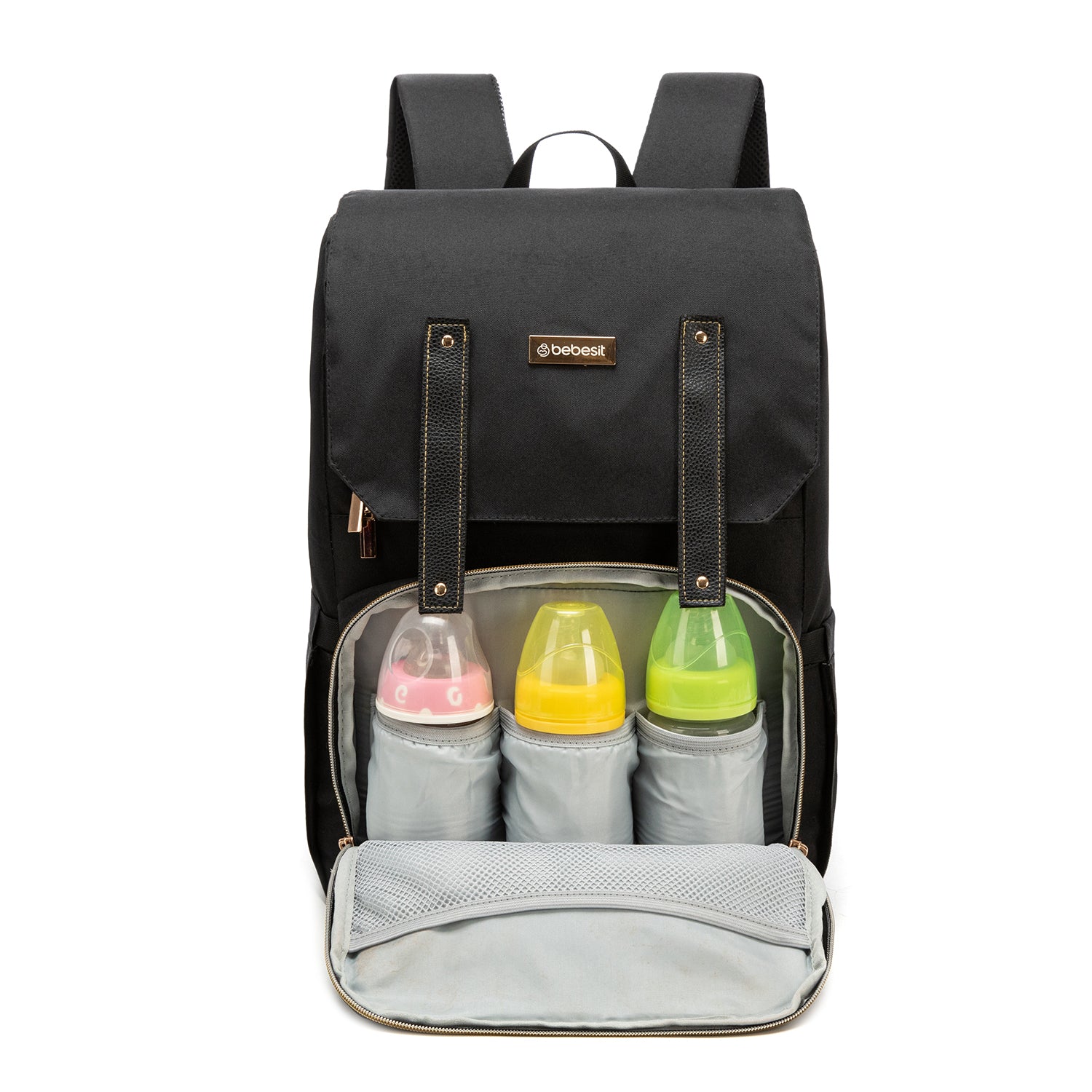 Mochila Maternal Premium Black Gold