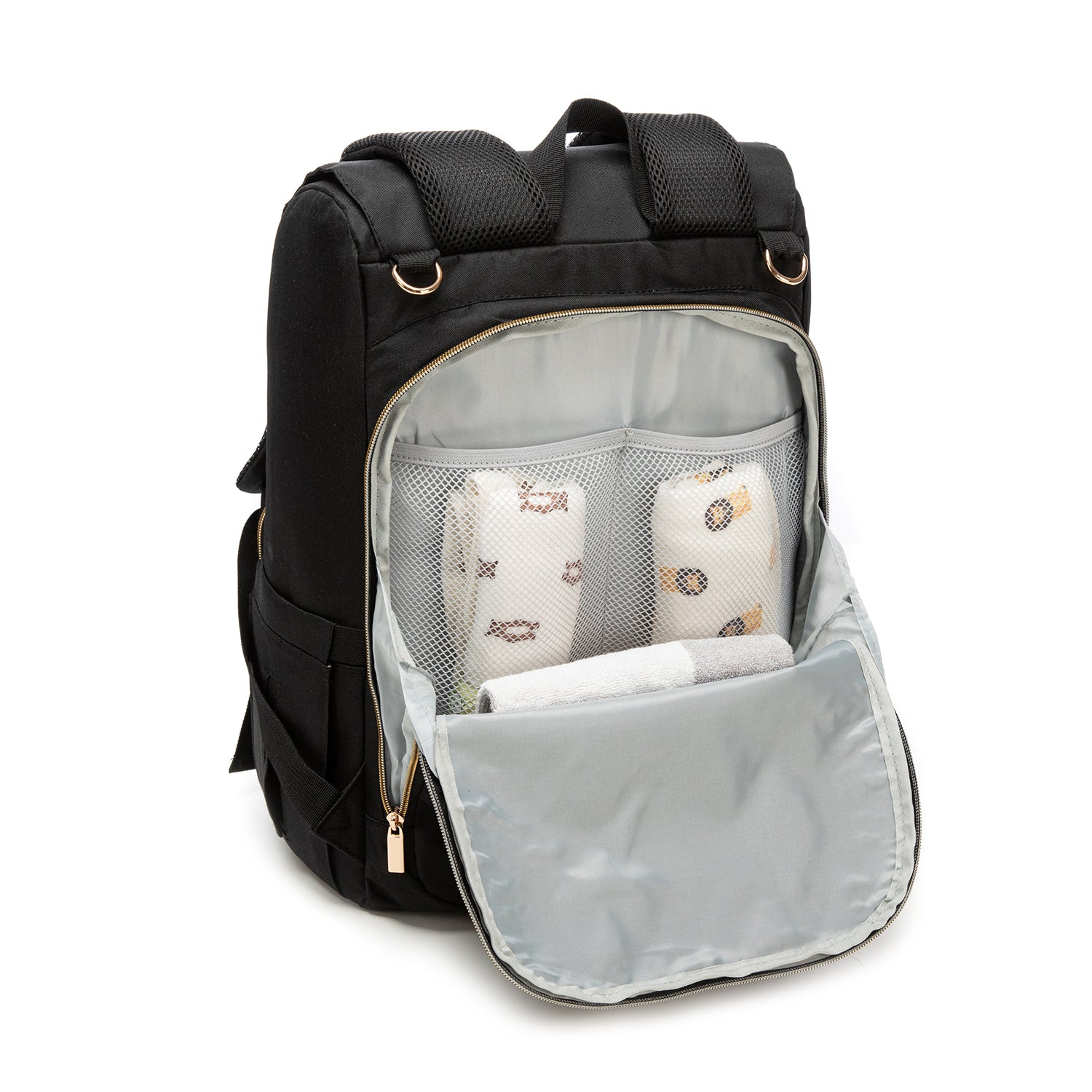 Mochila Maternal Premium Black Gold