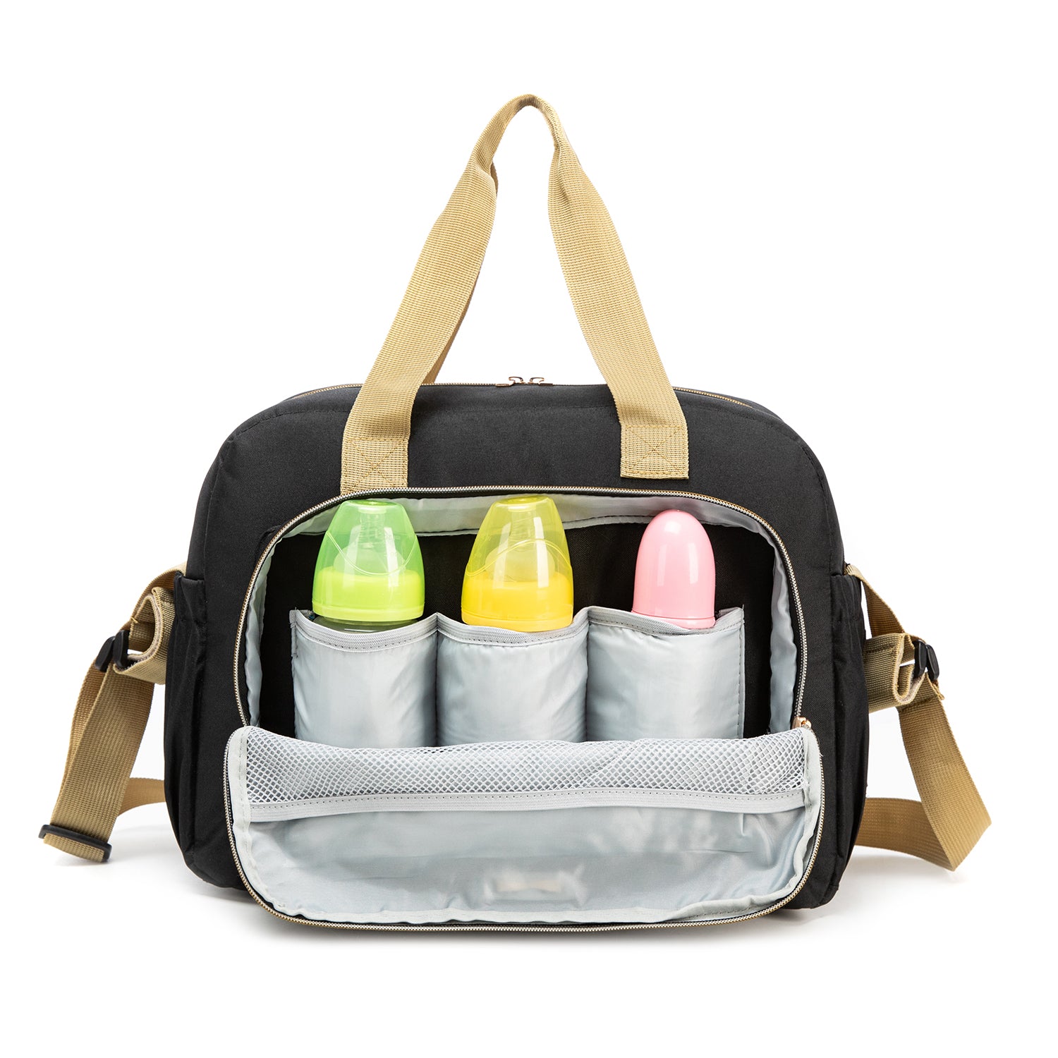 Bolso Maternal Premium Black Gold