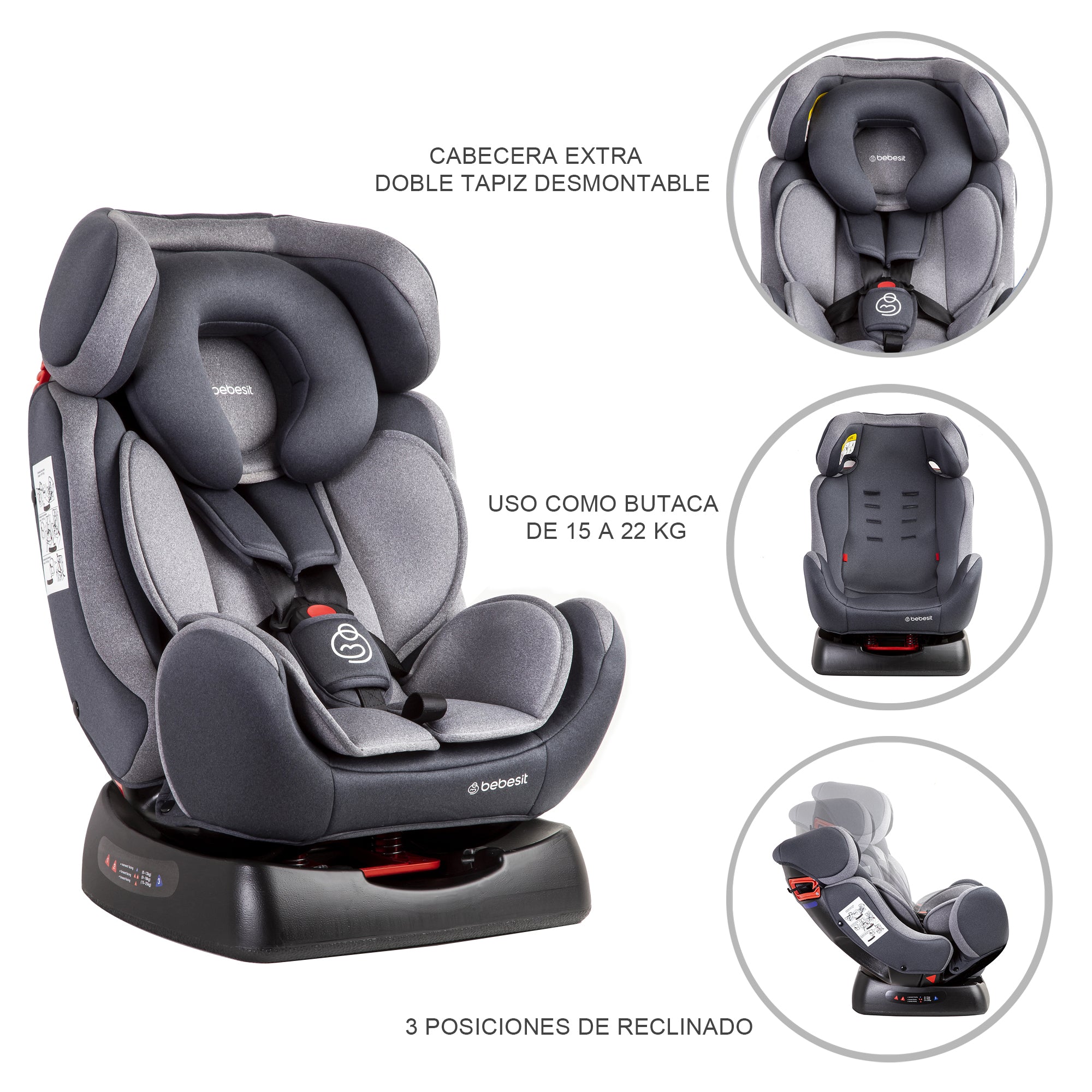 Silla de Auto Convertible Orbit LX Gris