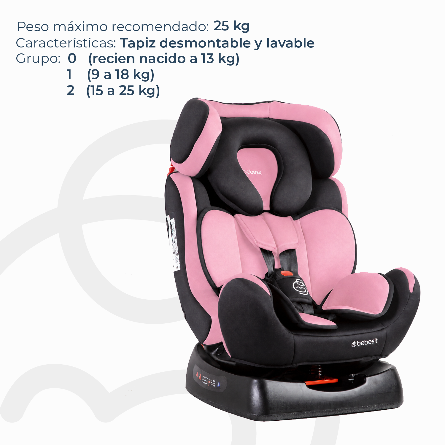Silla de Auto Orbit Lx Rosada Bebesit