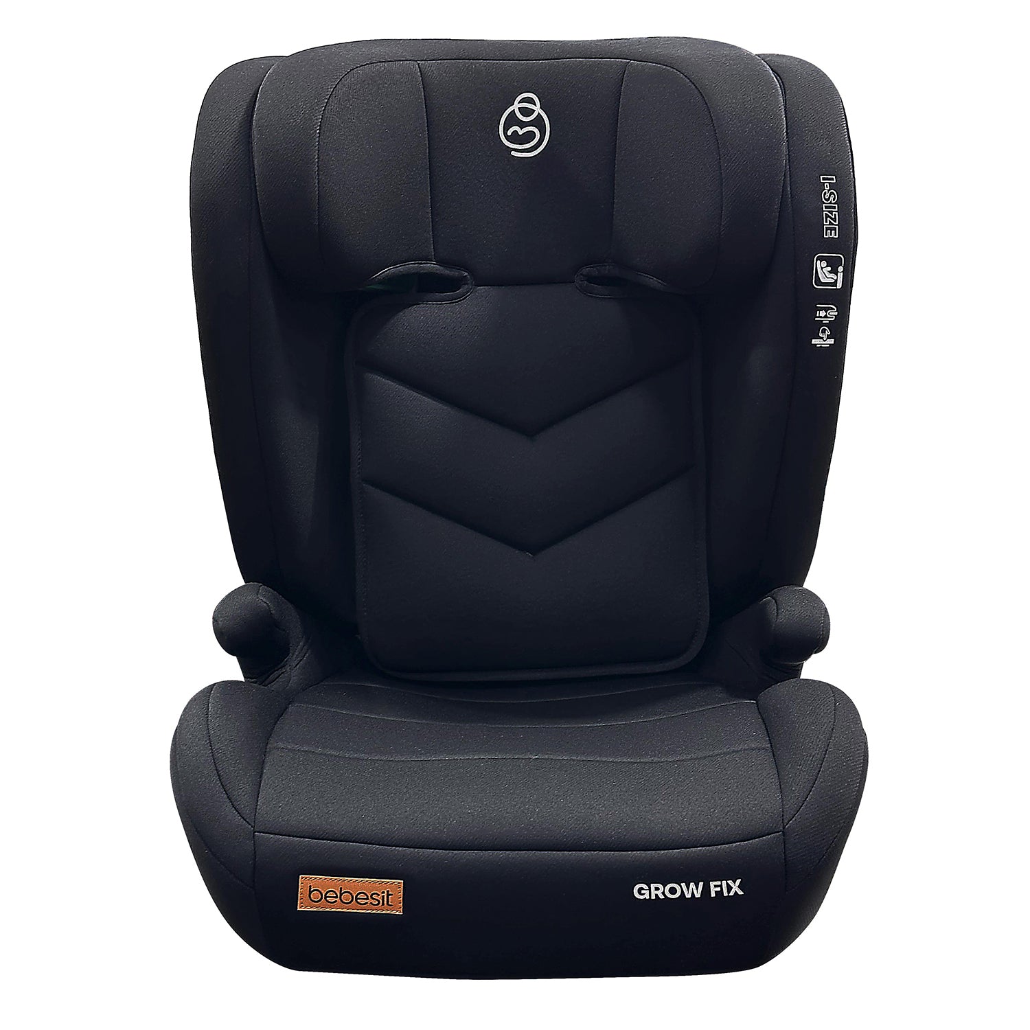 Silla Auto Butaca Grow Fix I-Size Negro Bebesit