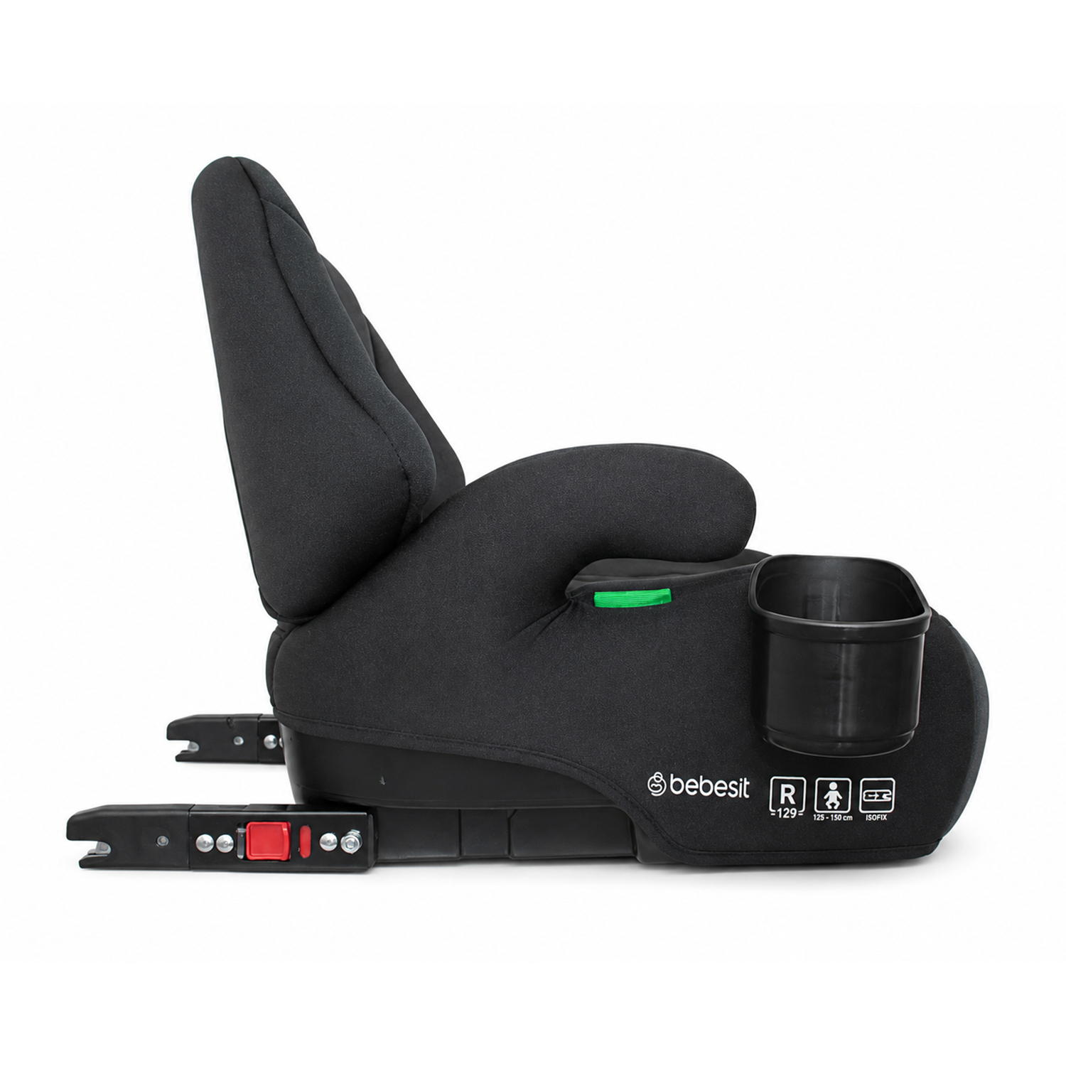 Alzador Isofix con Respaldo Fast Fix Negro