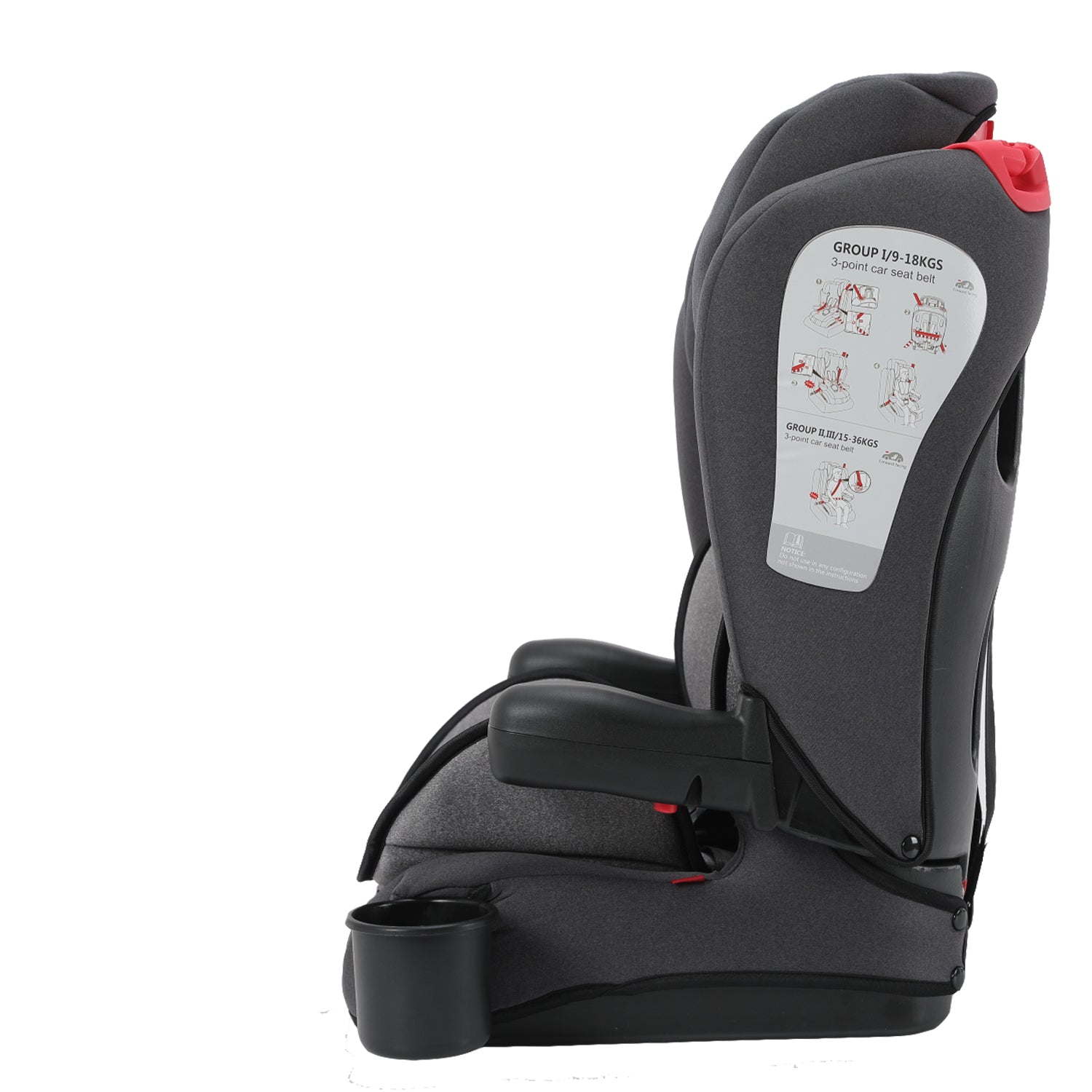 Silla de Auto Butaca SmartFix Isofix Gris