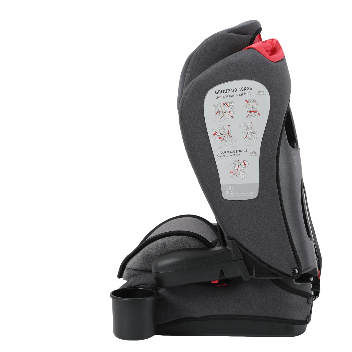 Silla de Auto Butaca SmartFix Isofix Gris