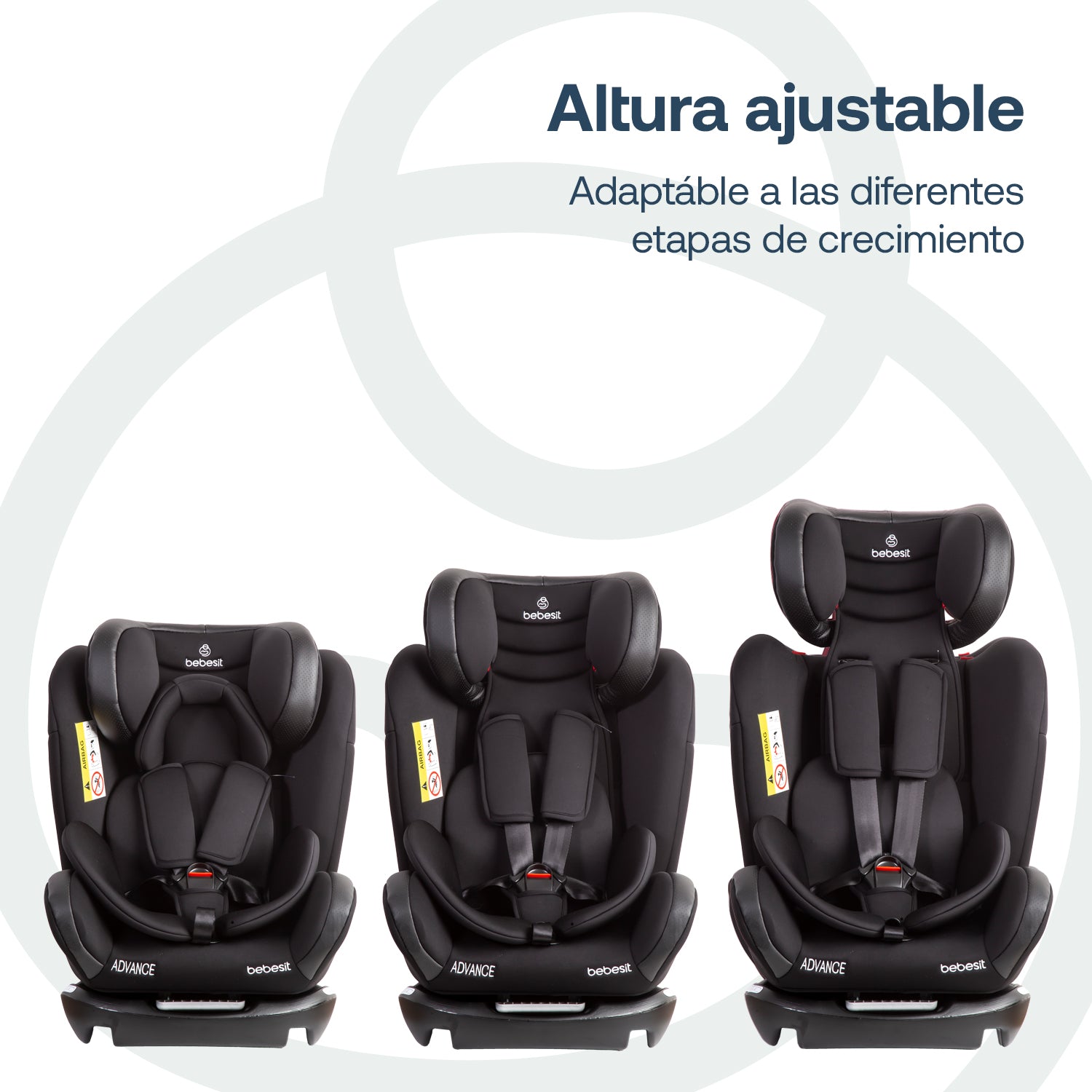 Silla de Auto Convertible Advance Negra