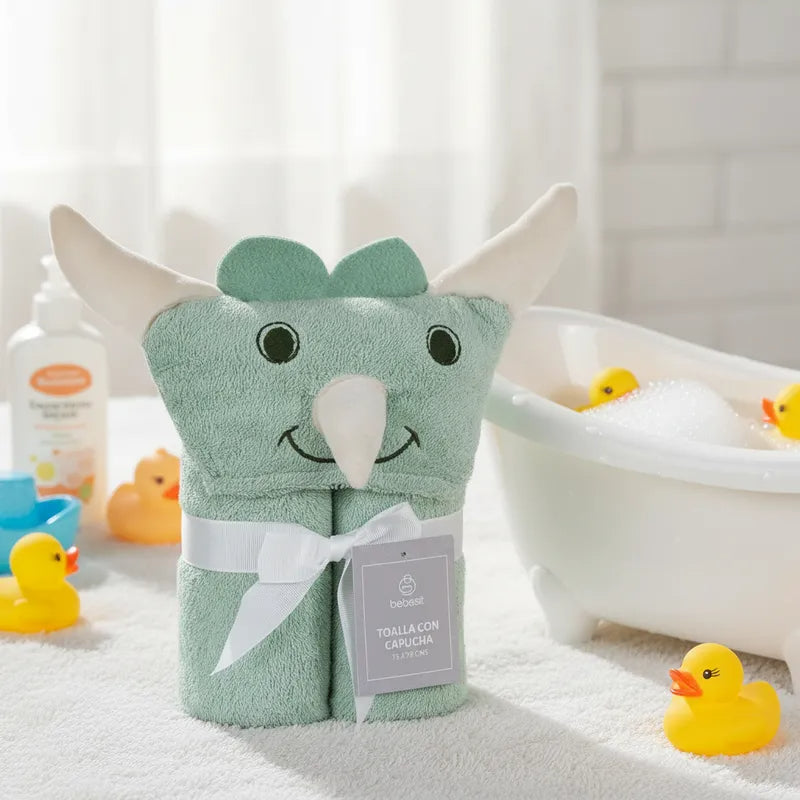Toalla Capucha Dinosaurio Bebesit