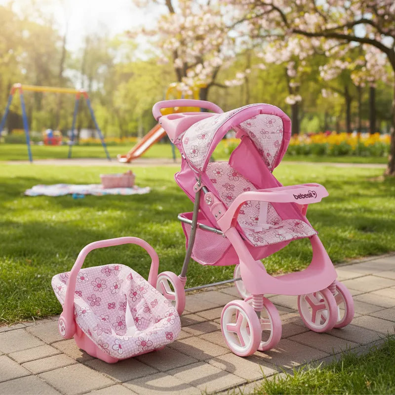 Juguete Coche Travel Muñeca Flor