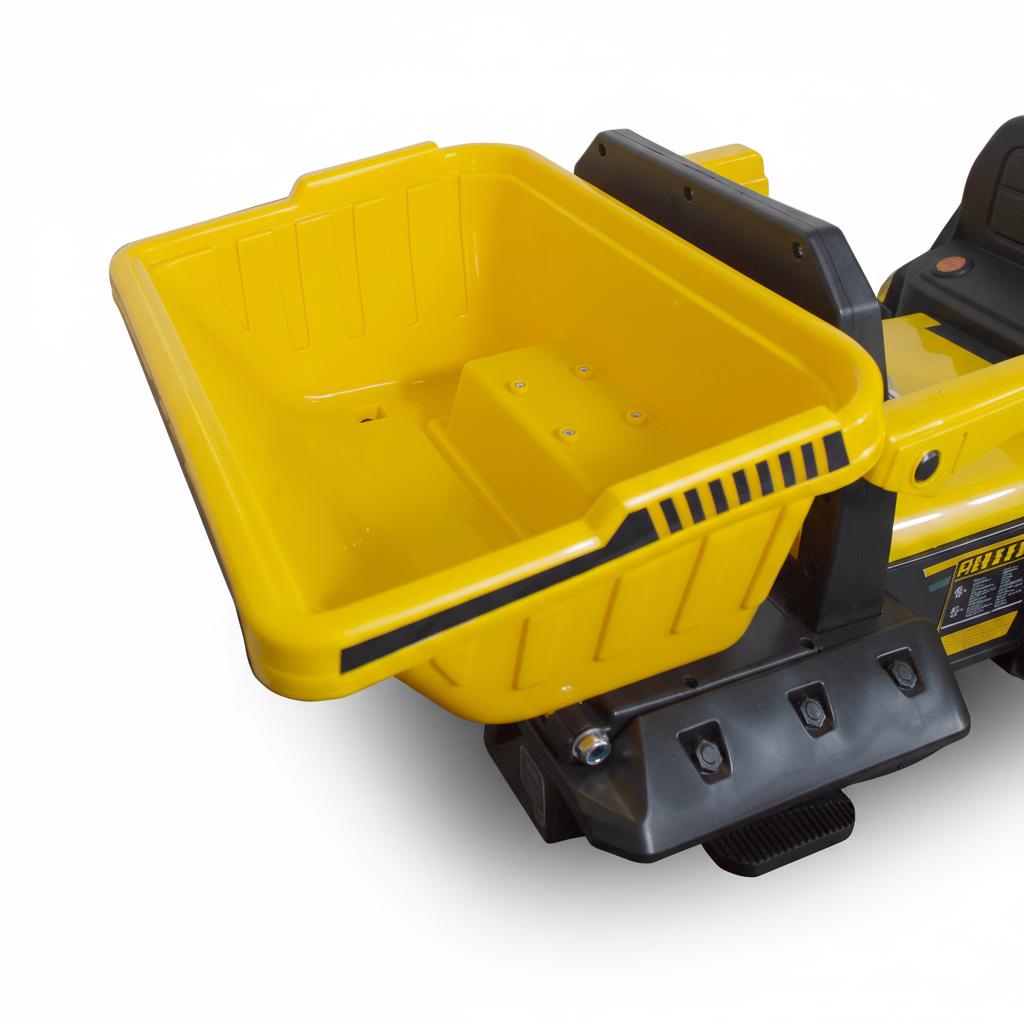 Camión Eléctrico Retroexcavadora Todoterreno Infantil Amarillo