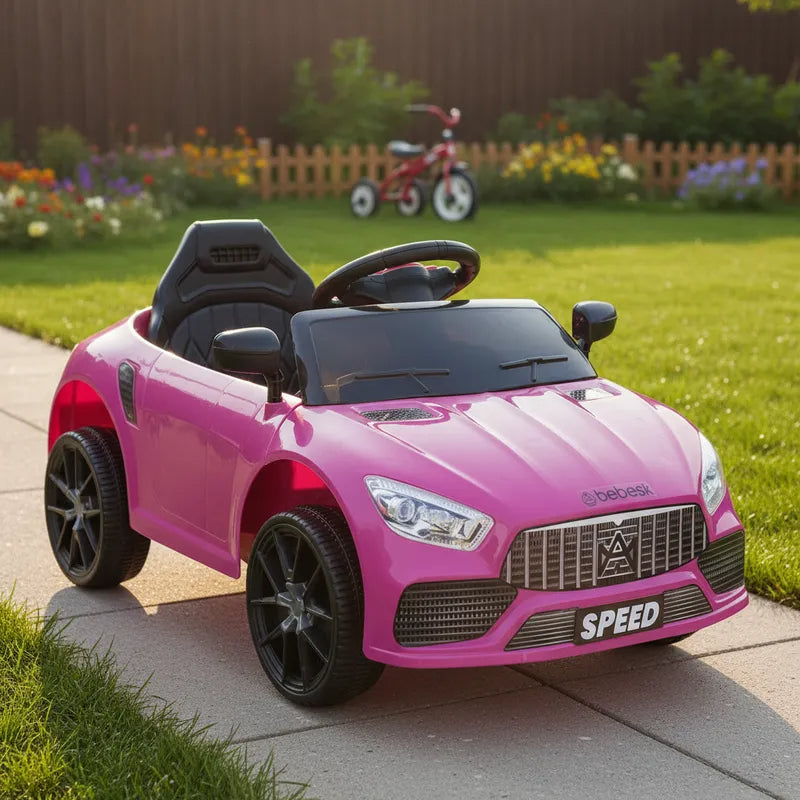 Auto Eléctrico Meche Premium Niños Niñas Infantil Rosado