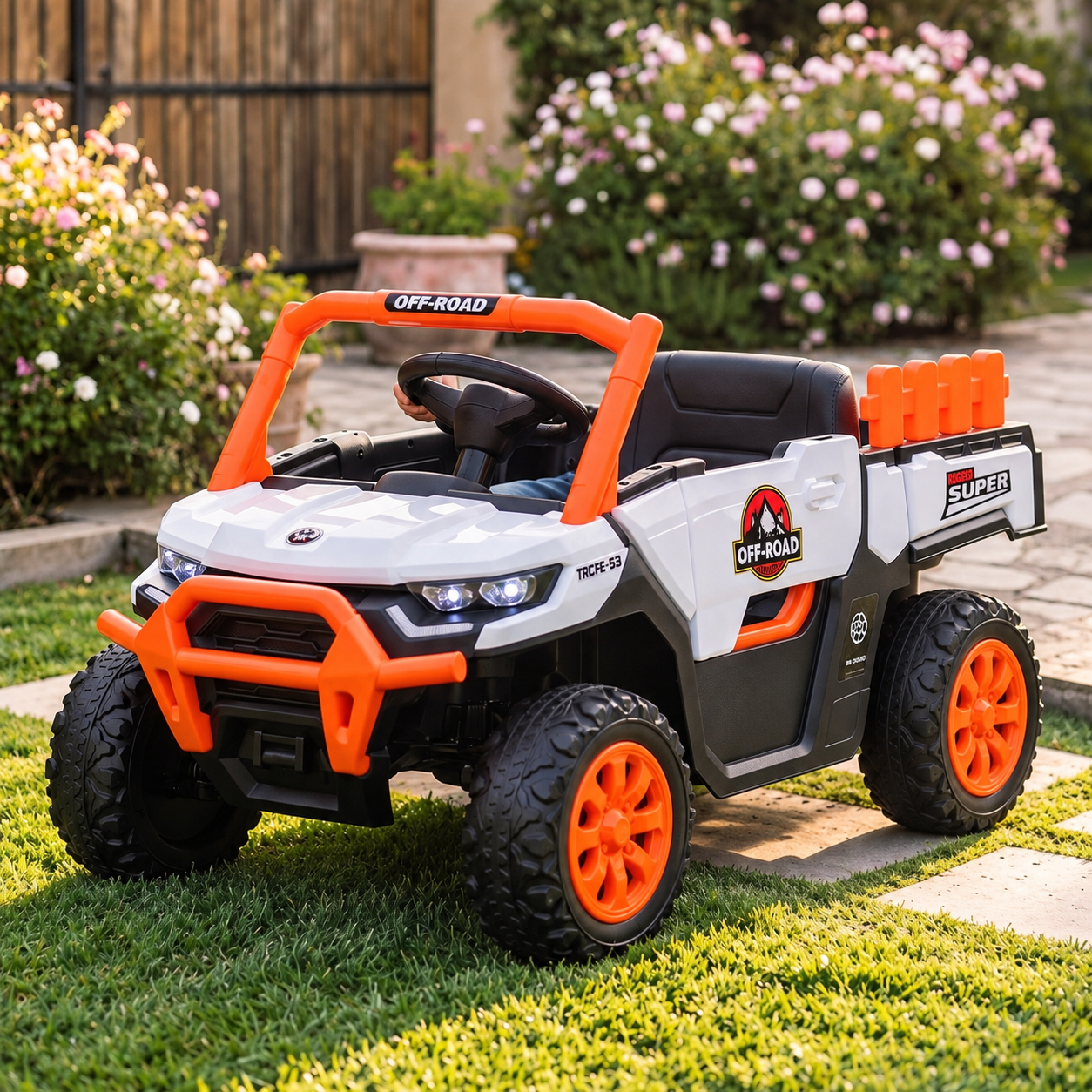 Auto Buggy Camioneta Trex Blanca
