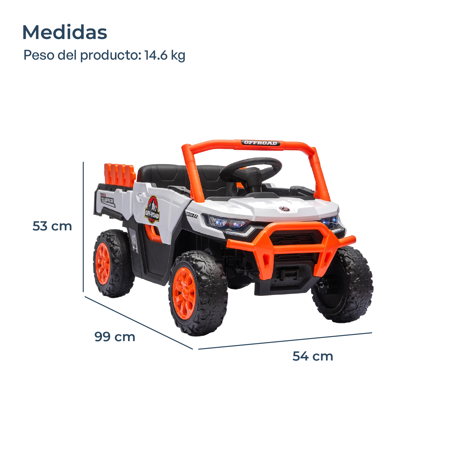 Auto Buggy Camioneta Trex Blanca