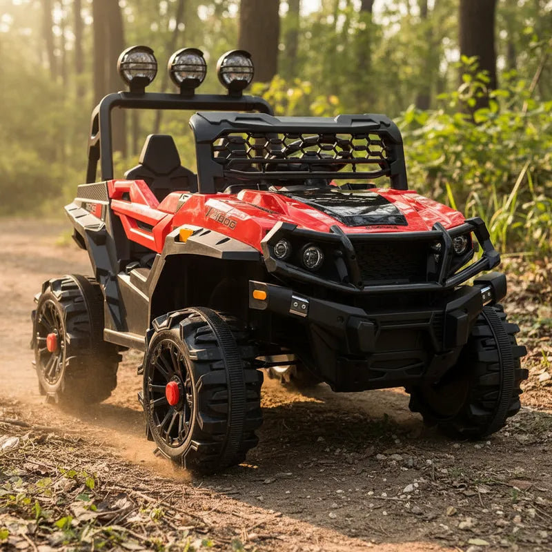 Auto a Batería Jeep Explorer 4x4 Niños Infantil Rojo