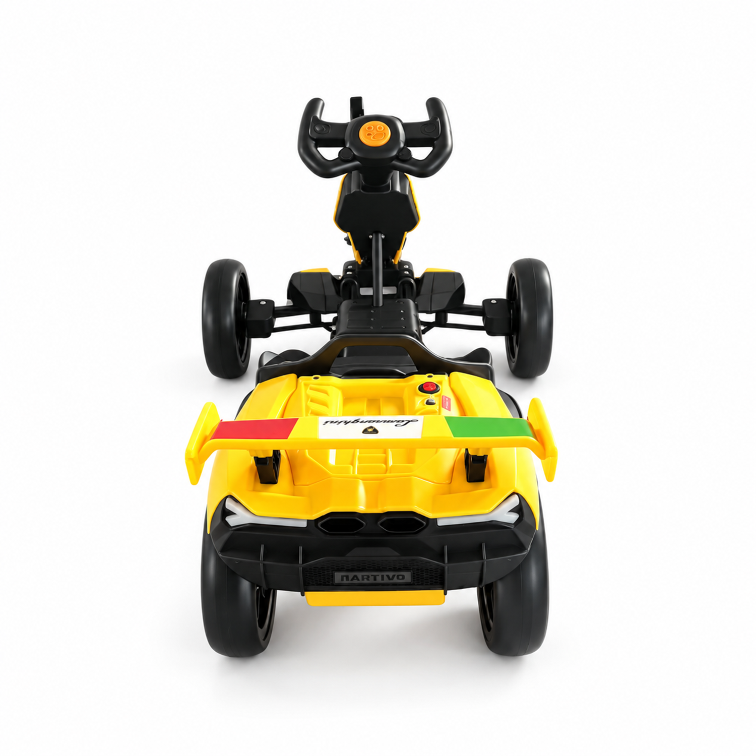 Auto a Batería Infantil E-GoKart Race4fun Amarillo