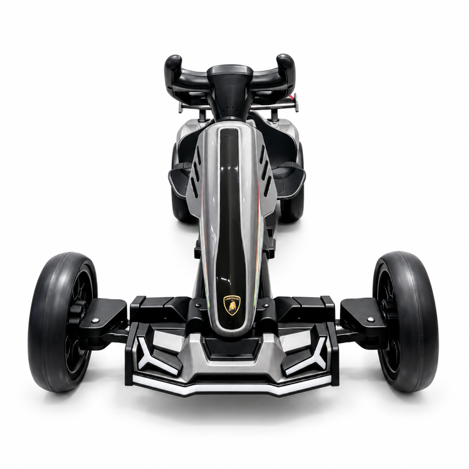 Auto a Batería Infantil E-GoKart Race4fun Gris