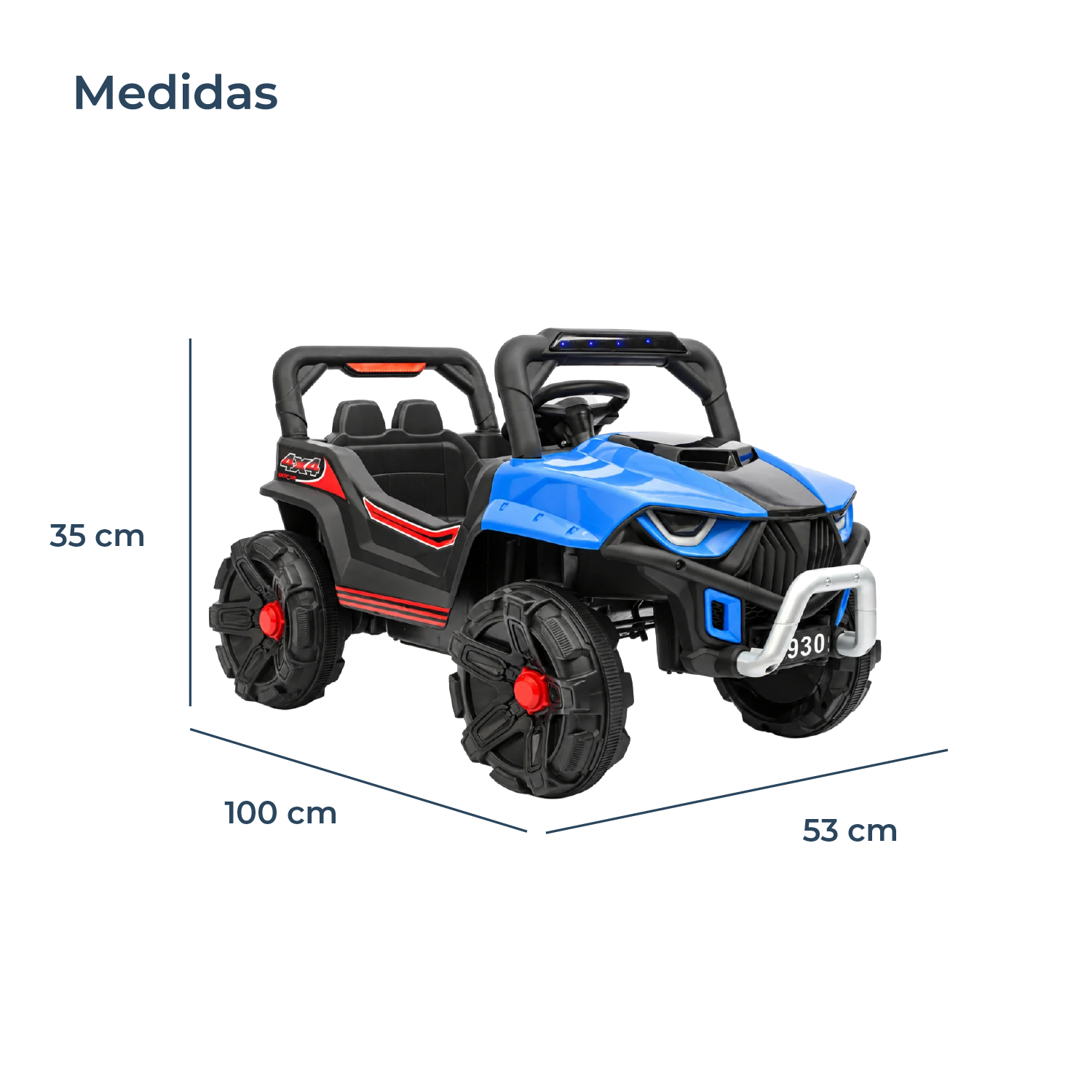 Auto a Batería Infantil AppBuggy Azul