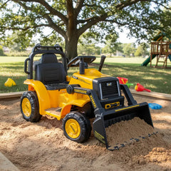 Camión Eléctrico Excavadora Loader Infantil Amarillo