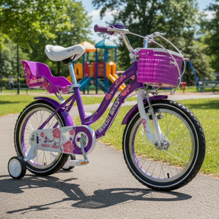 Bicicleta Infantil Queen Aro 16 Morada