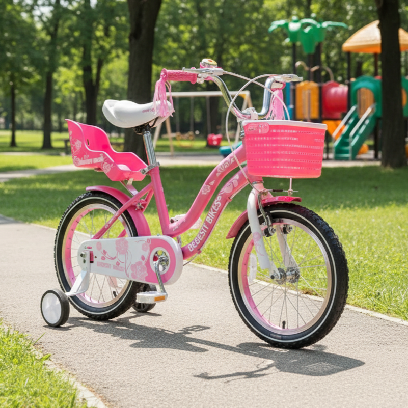 Bicicleta Infantil Queen Aro 16 Rosada