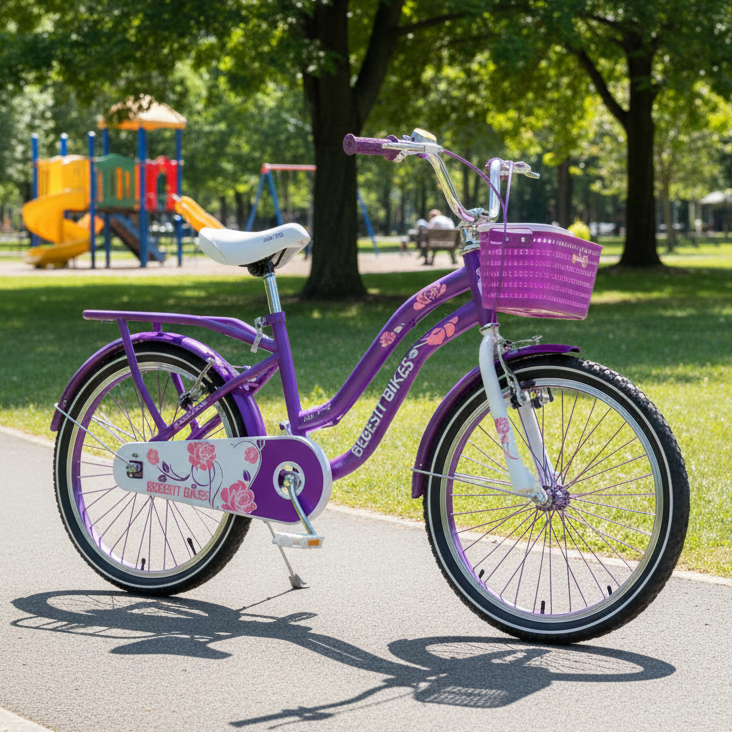 Bicicleta Infantil Queen Aro 20 Morada