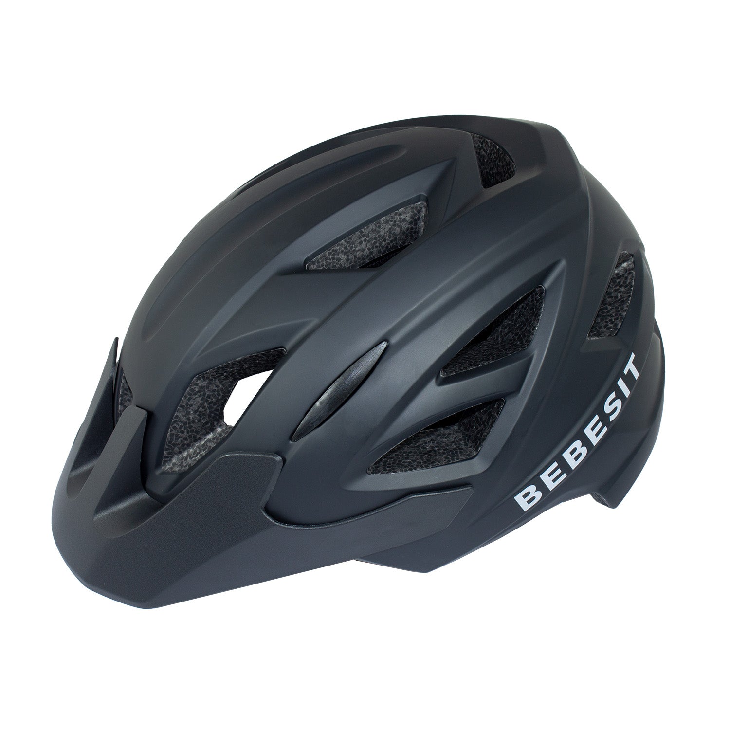 Casco Integral  Bici Cross Rejilla Desmontable Blanco Negro