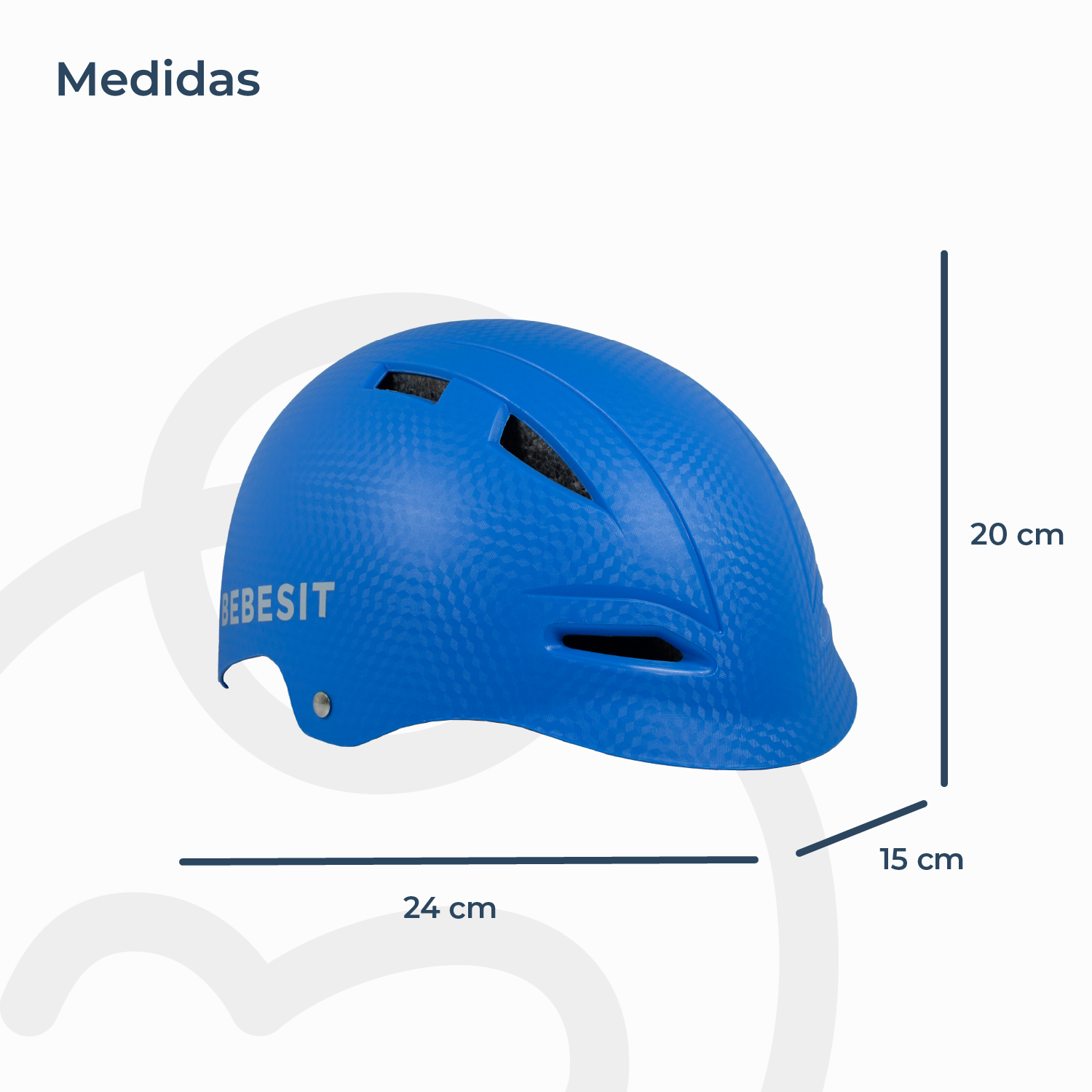 Casco Bicicleta Regulable Certificación Europea Niño Niña Azul