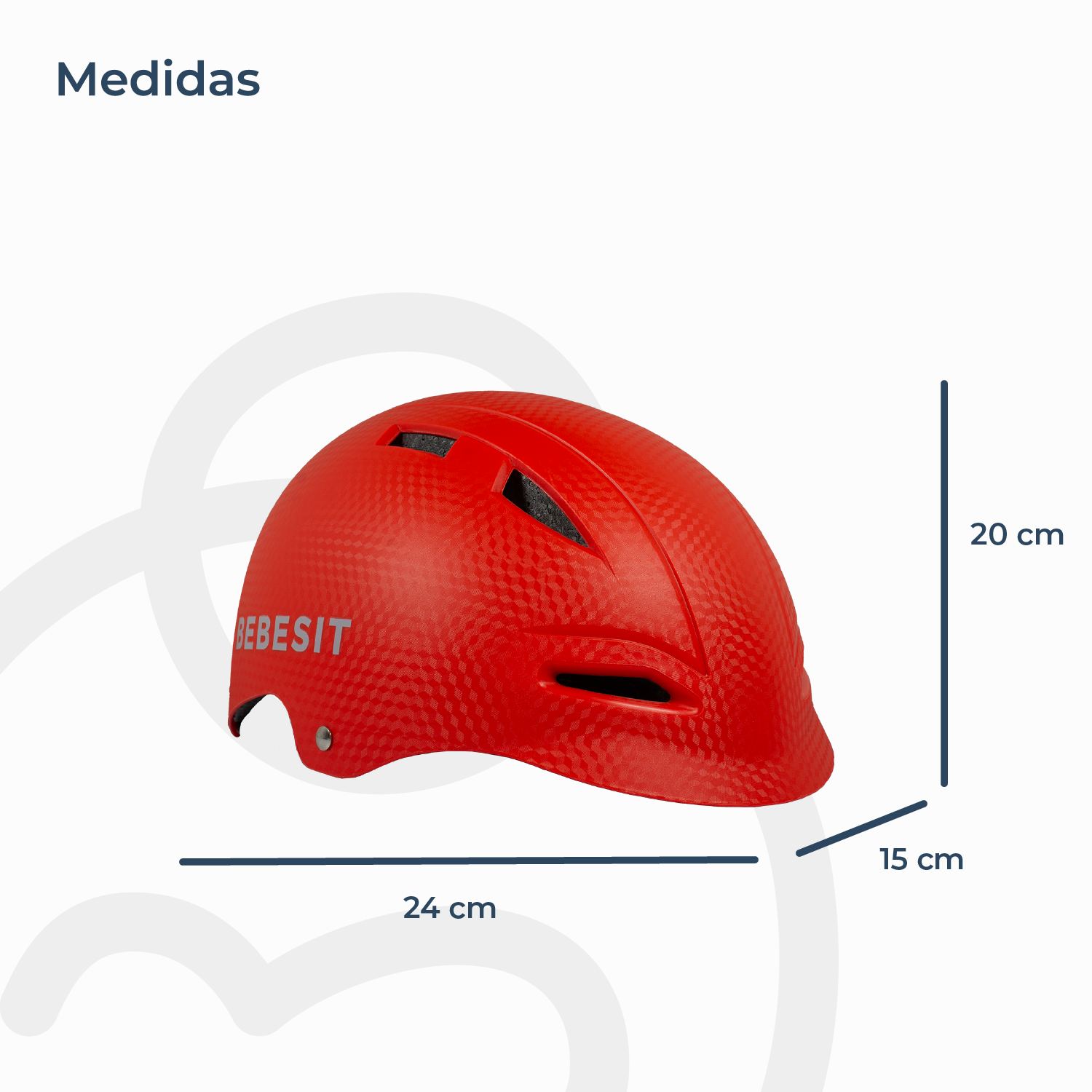 Casco Bicicleta Regulable Certificación Europea Niño Niña Rojo