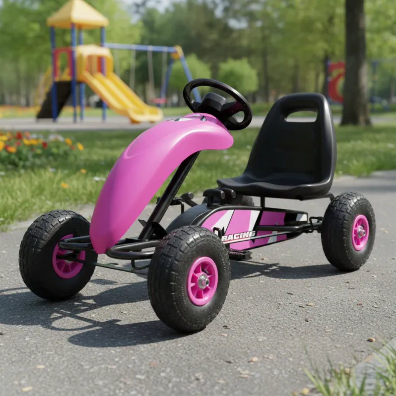 Go Kart a Pedales Rosado