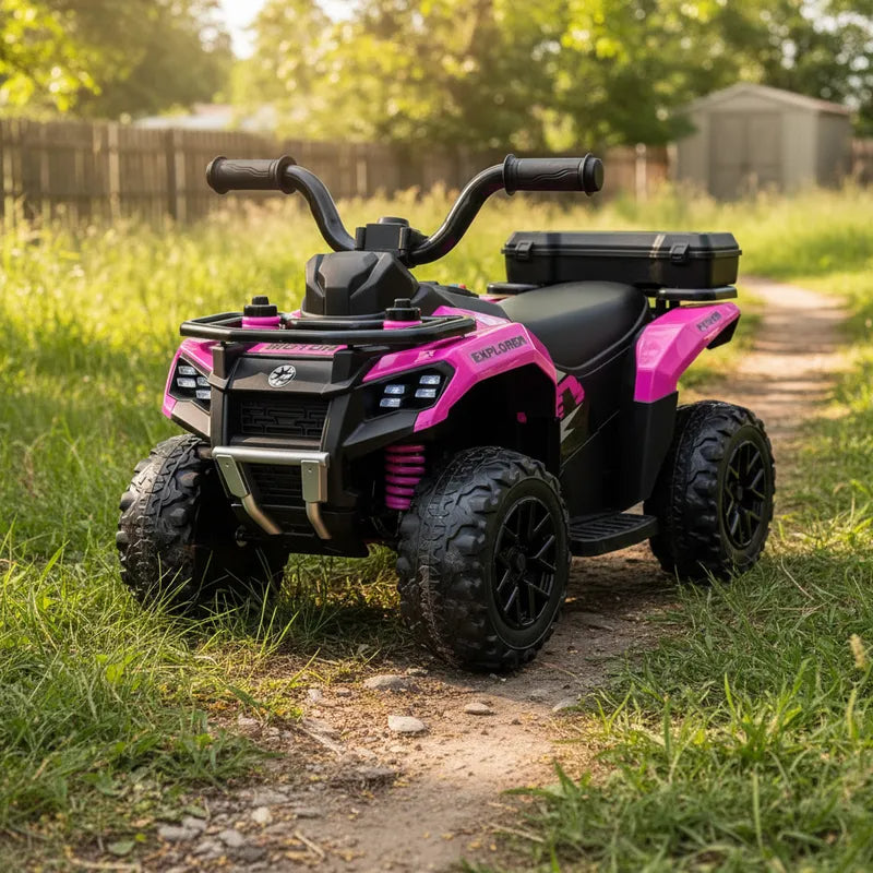 Cuatrimoto a Batería Quad SX Rosa
