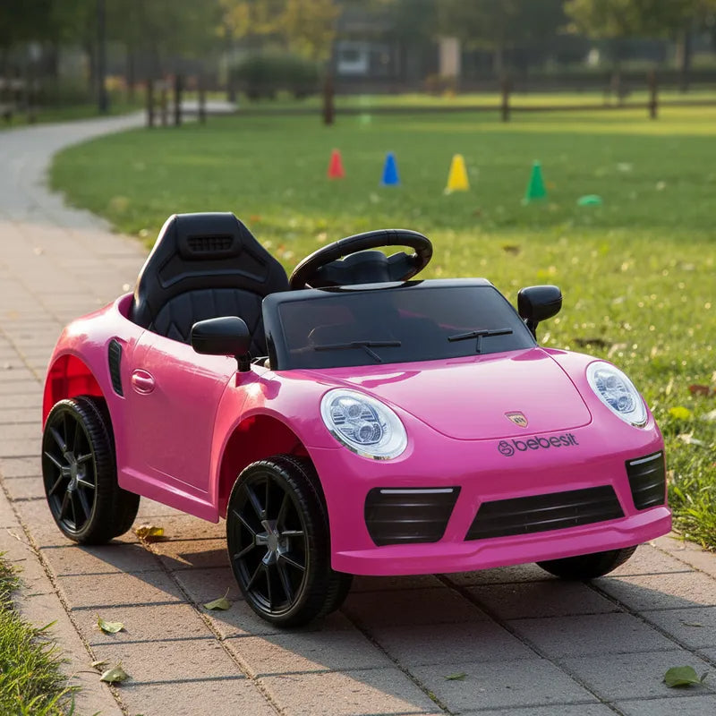 Auto Deportivo Eléctrico Race Rosa Bebesit